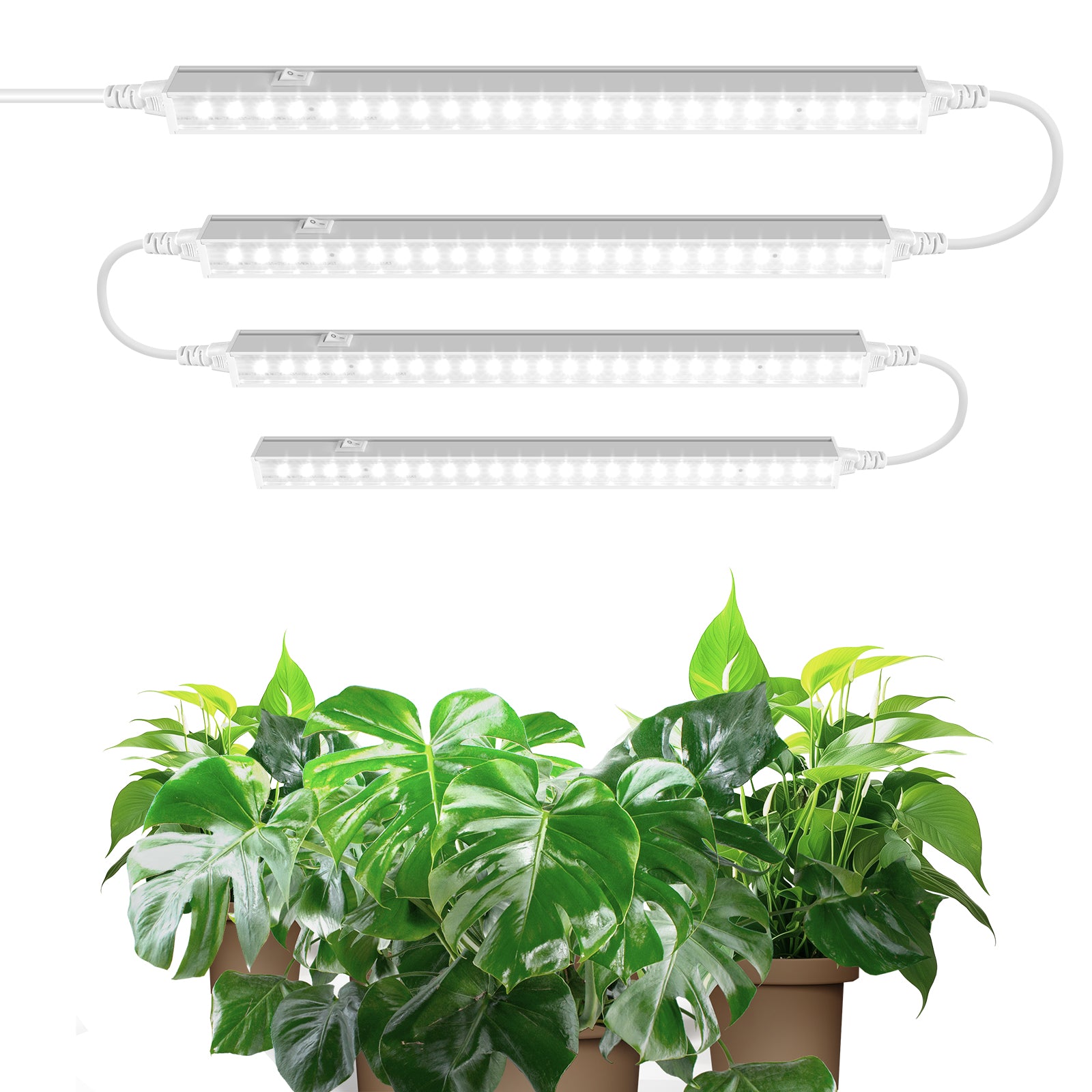 Barrina T5 5W LED Grow Lights 1FT 5000K 4 Pack | Full Specturm & Linkable | MC05