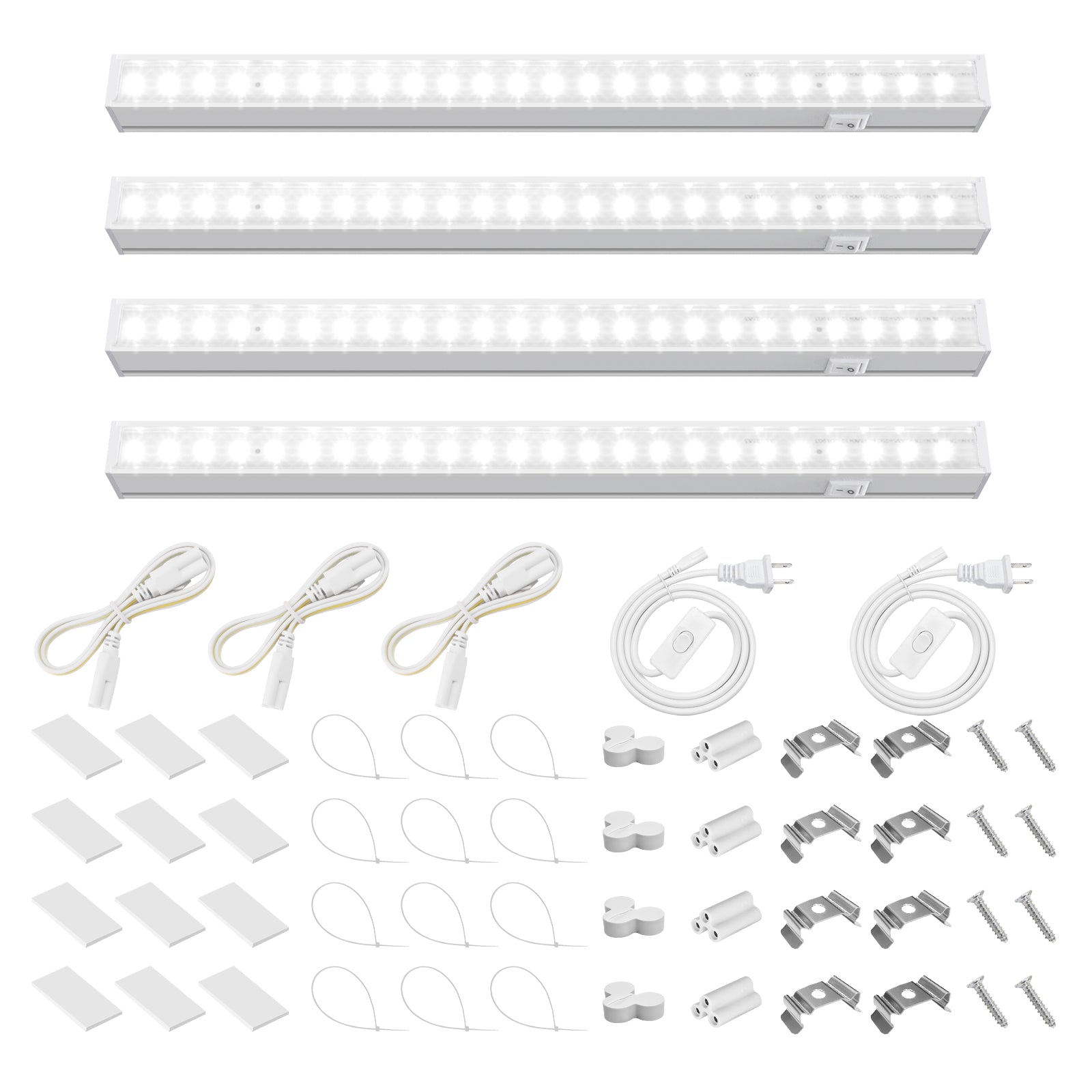 Barrina T5 5W LED Grow Lights 1FT 5000K 4 Pack | Full Specturm & Linkable | MC05