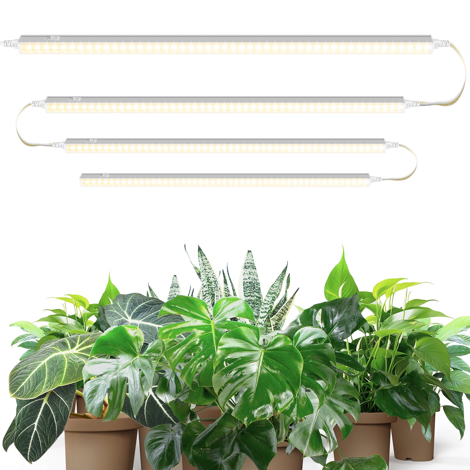 Barrina T5 10W LED Grow Light 2FT Yellow Light 4 Pack | Linkable | MF10