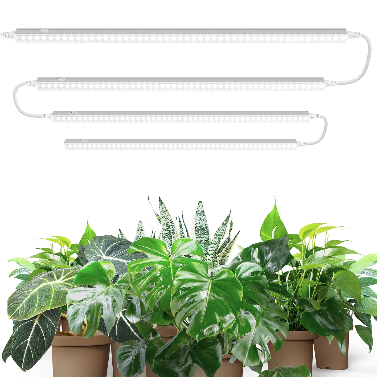 Barrina T5 10W LED Grow Lights 2FT 5000K 4 Pack | Full Spectrum & Linkable | MF10