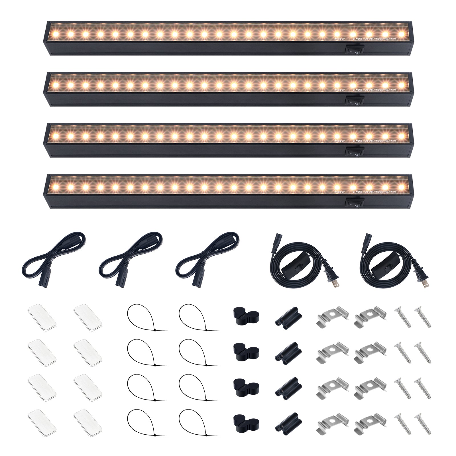 Barrina T5 5W LED Grow Lights 1FT Yellow Light 4 Pack | Magnetic Installation & Linkable | NC05