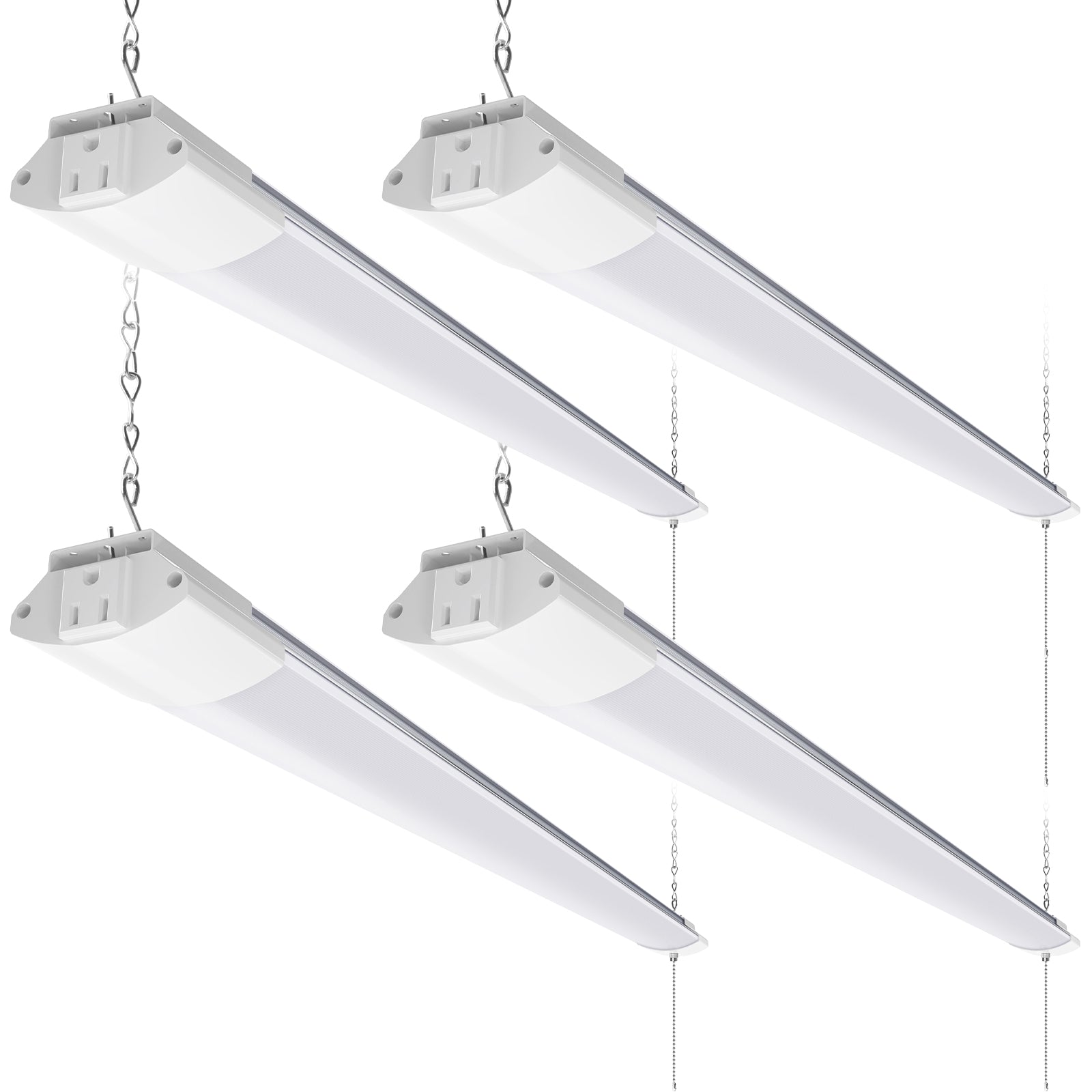 Barrina 84W LED Shop Lights 4FT 5000K 10000LM | Hanging, Linkable & Power Plug Cords | BS84