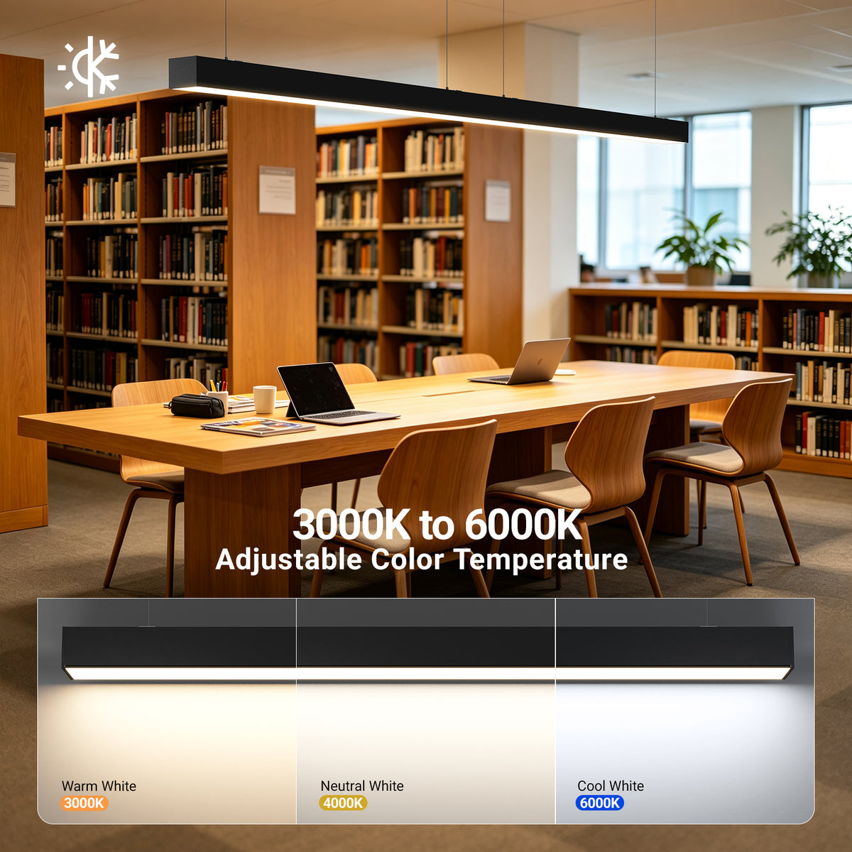Barrina 9975 Remote Series 4nd-Generation 60W LED Linear Lights 4FT 3000K - 6000K 5900LM | Seamless Connection & Color Changing