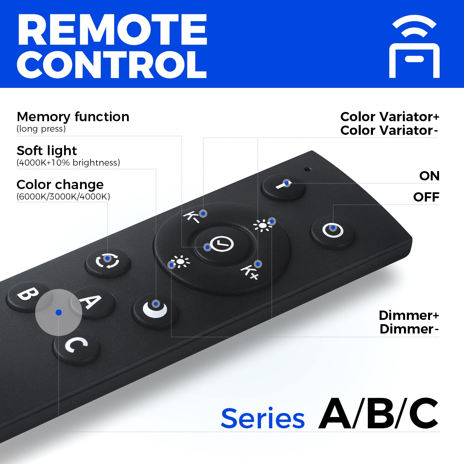 Barrina 5568 Remote Series 2nd-Generation 216W Square Set LED Linear Lights 5FT * 5FT 3000K - 6000K 21600LM | Seamless Connection & Color Changing