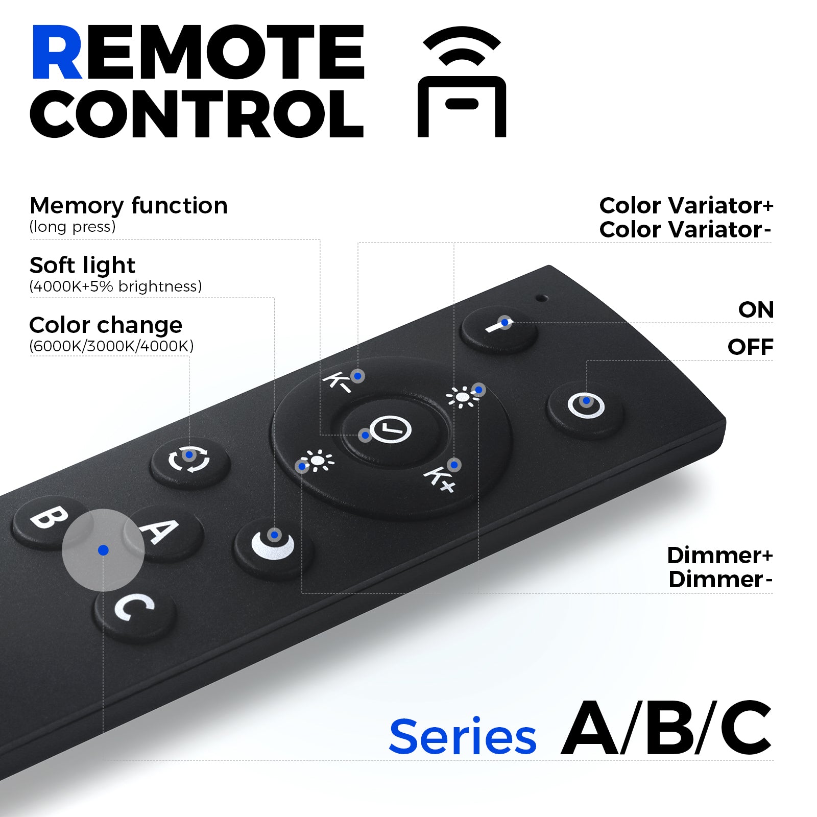 Barrina 4040 Remote Series 3nd-Generation 180W Rectangular Set LED Linear Lights 6FT * 3FT 3000K - 6000K 15000LM | Seamless Connection & Color Changing