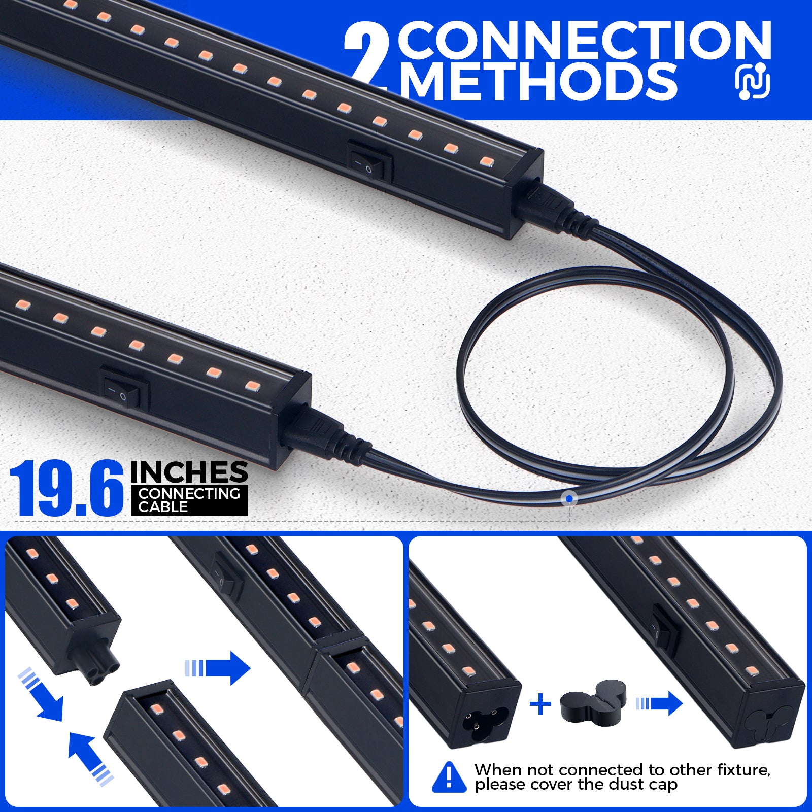 Barrina T5 5W LED Grow Lights 1FT Pinkish White | LED Grow Light Strips