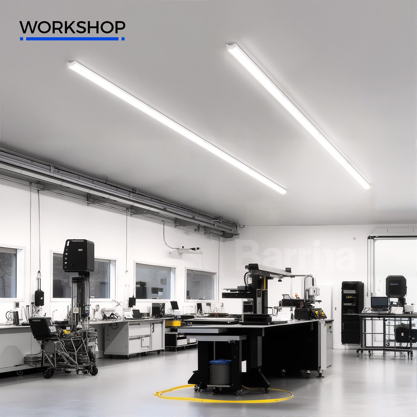 Barrina 45W LED Shop Lights 4FT 5000K 5000LM | Linkable & Frosted Cover | BDL45