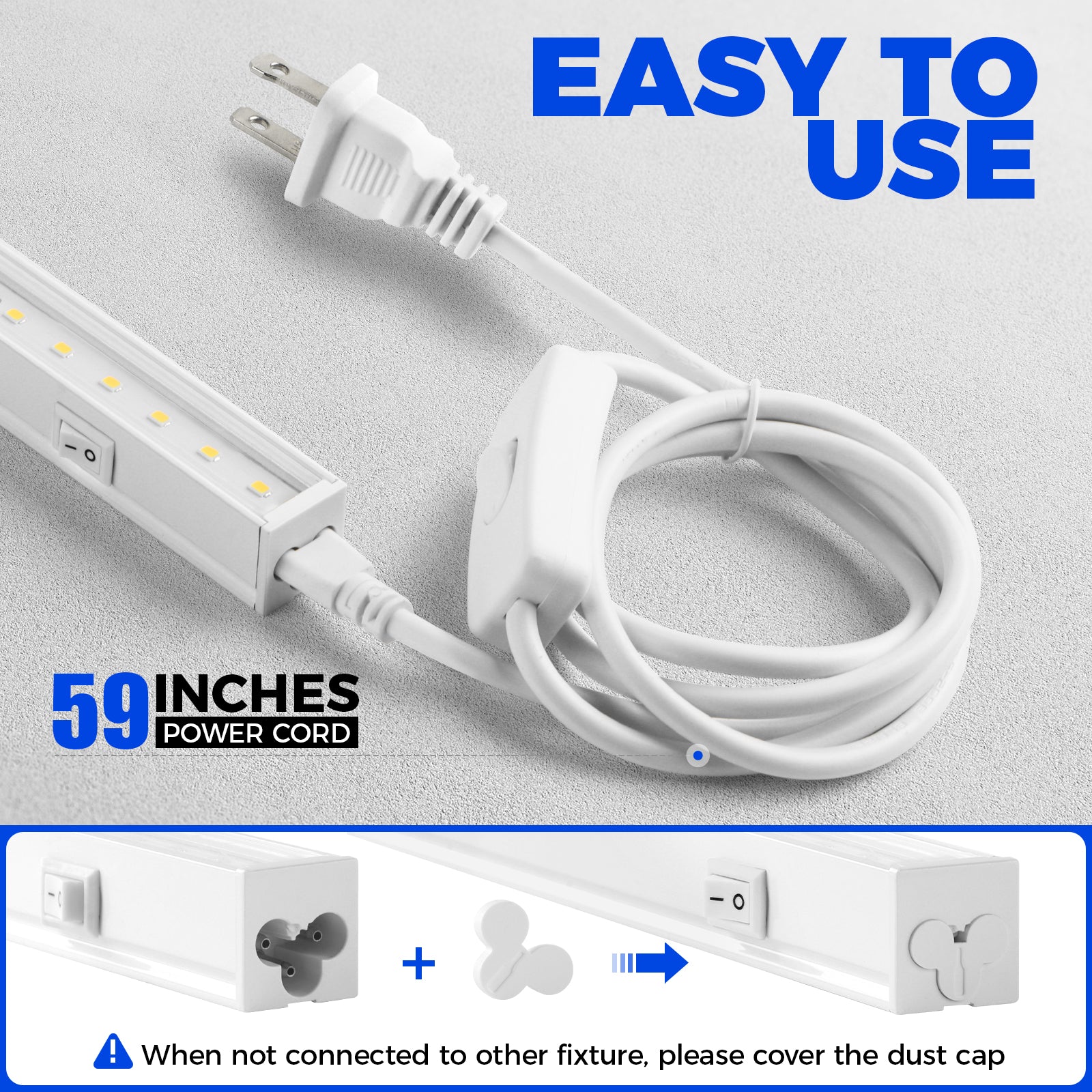 Barrina T5 5W LED Grow Lights 1FT 5000K | Full Specturm & Linkable | MC05