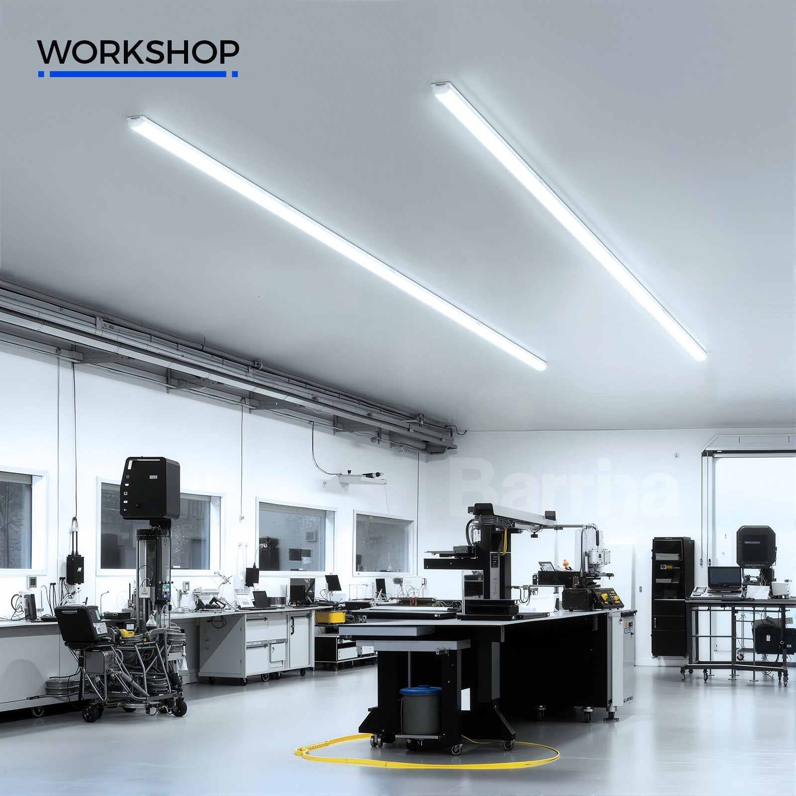 Barrina 45W LED Shop Lights 4FT 6500K 5000LM | Linkable & Frosted Cover | BDL45