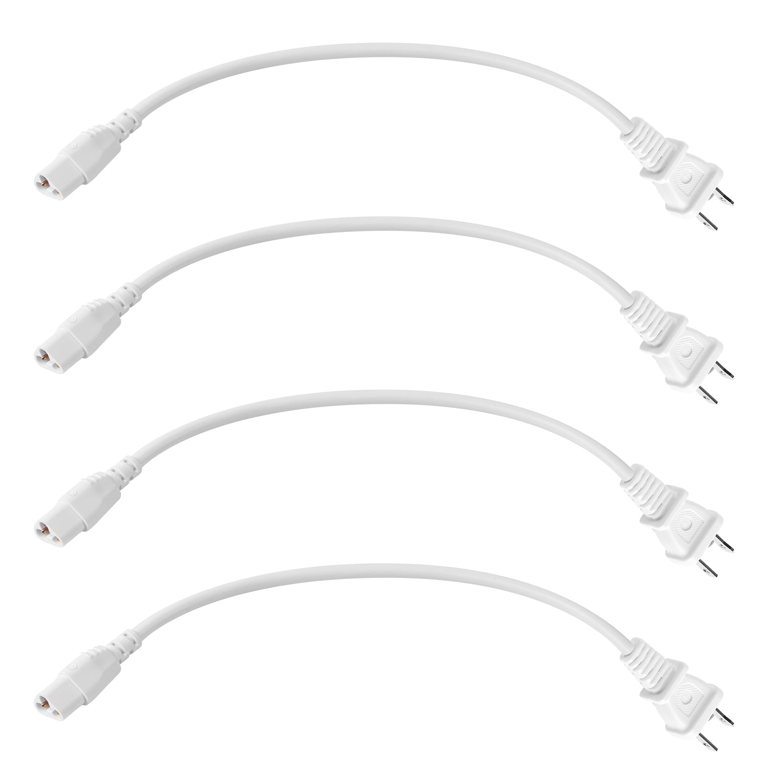 Power Extension Cords for T5 Grow Lights | 2 Prong Plug