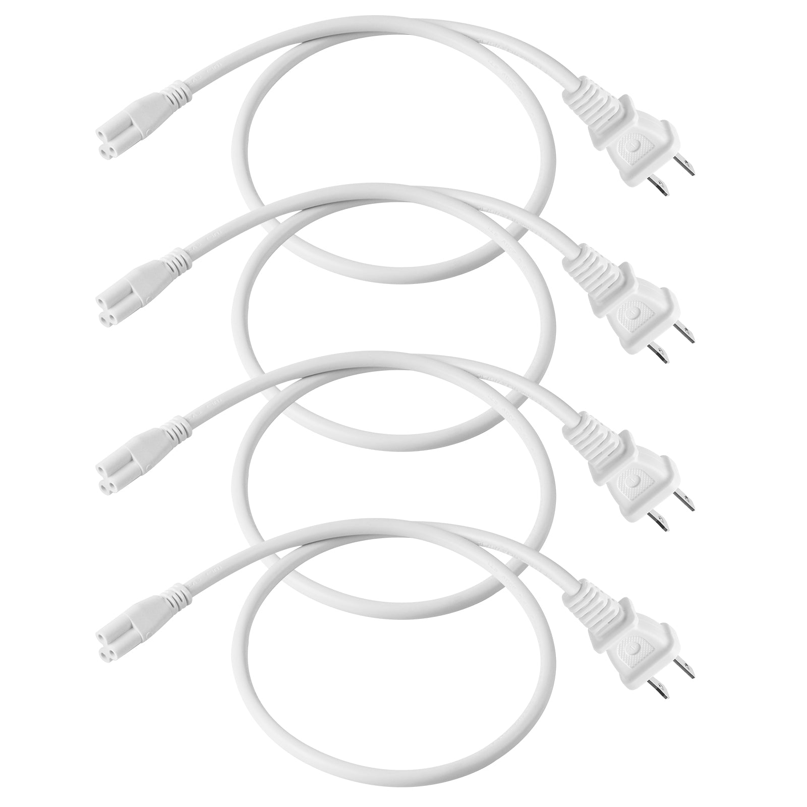 Power Extension Cords for T5 Grow Lights | 2 Prong Plug