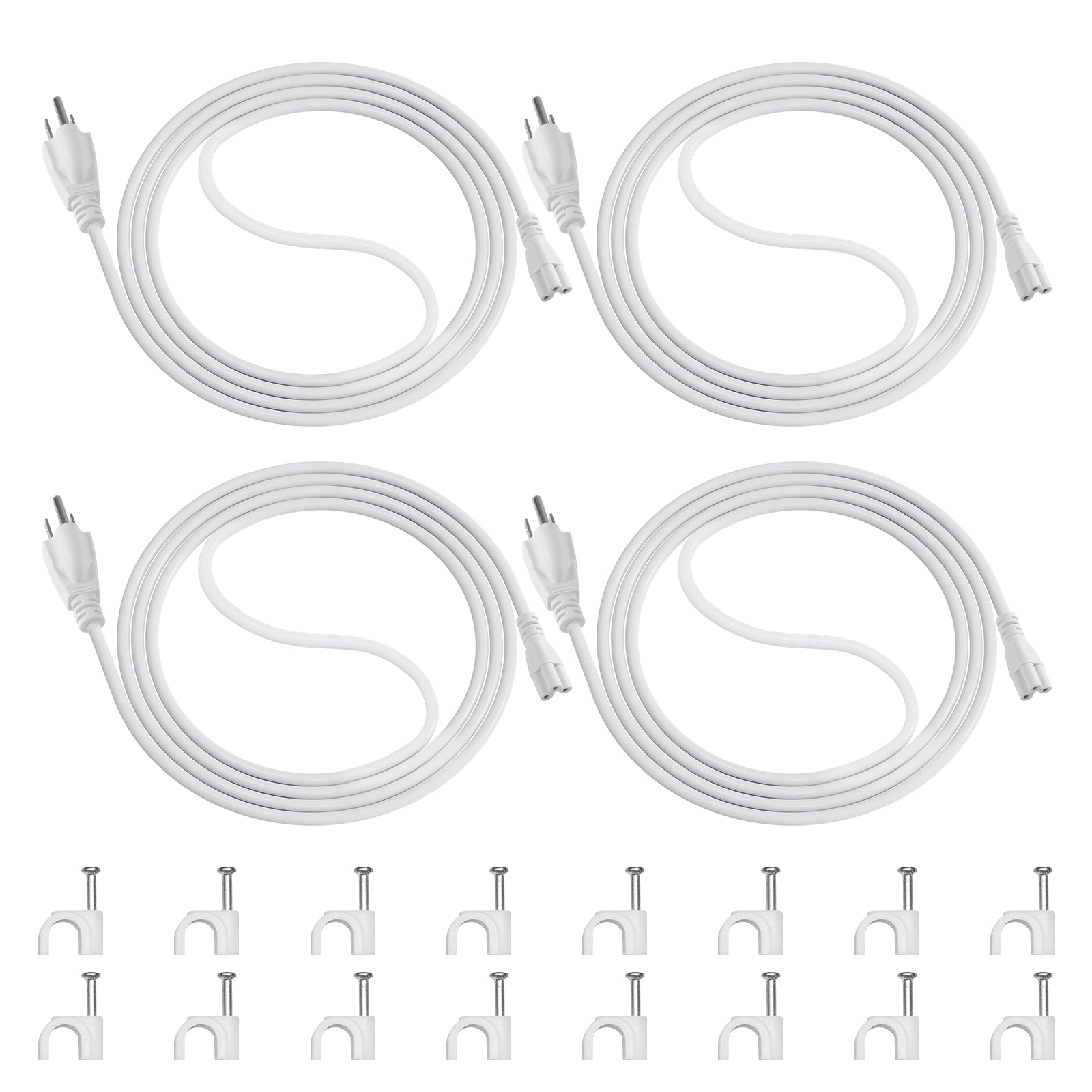 Power Extension Cords for T8 & TX-S Grow Lights | 3 Prong Plug