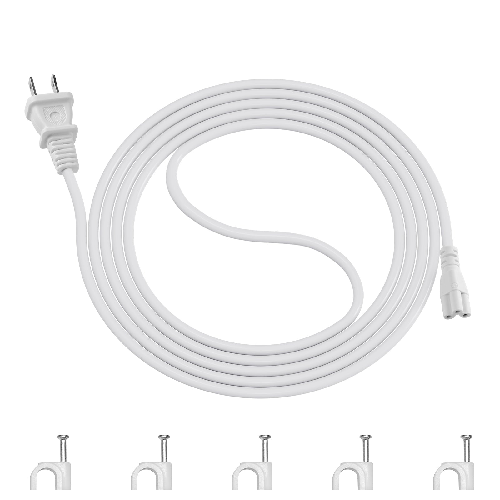 Power Extension Cords for T5 Grow Lights | 2 Prong Plug