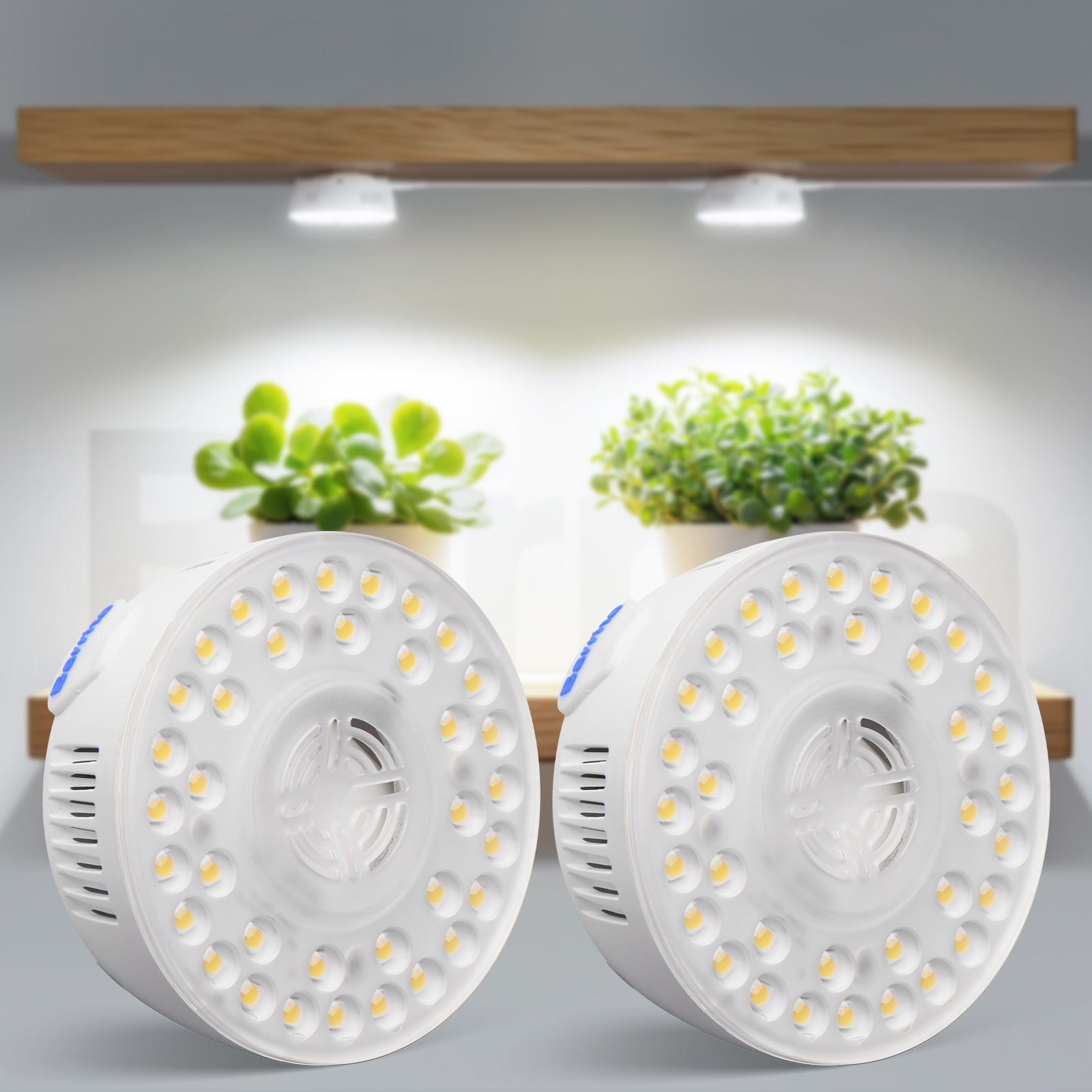 Barrina Orbgrow 9W LED Puck Grow Lights 5000K | Full Spectrum, Magnetic & Linkable | OG09