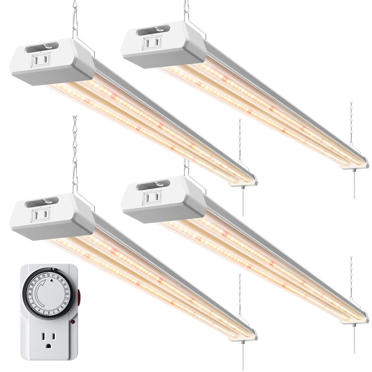 Barrina TX-S50 50W LED Grow Lights 4FT 3000K+6500K+660nm | Full Spectrum & Linkable | TX-L84