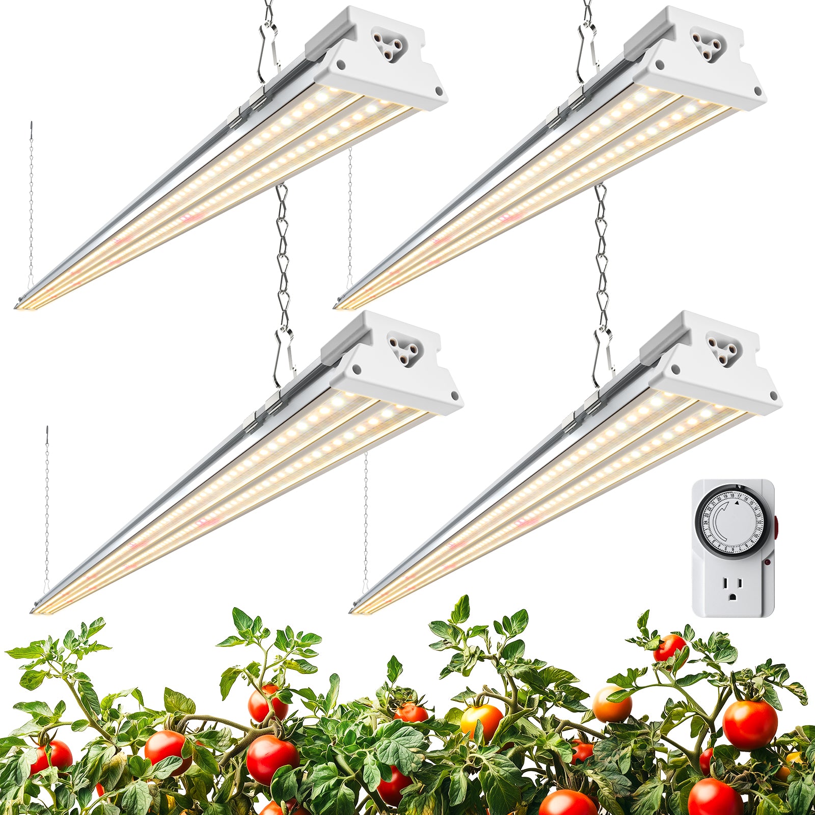 Barrina TX60 60W LED Grow Lights 4FT 3000K+6500K+660nm | Full Spectrum & Linkable | TXPL60