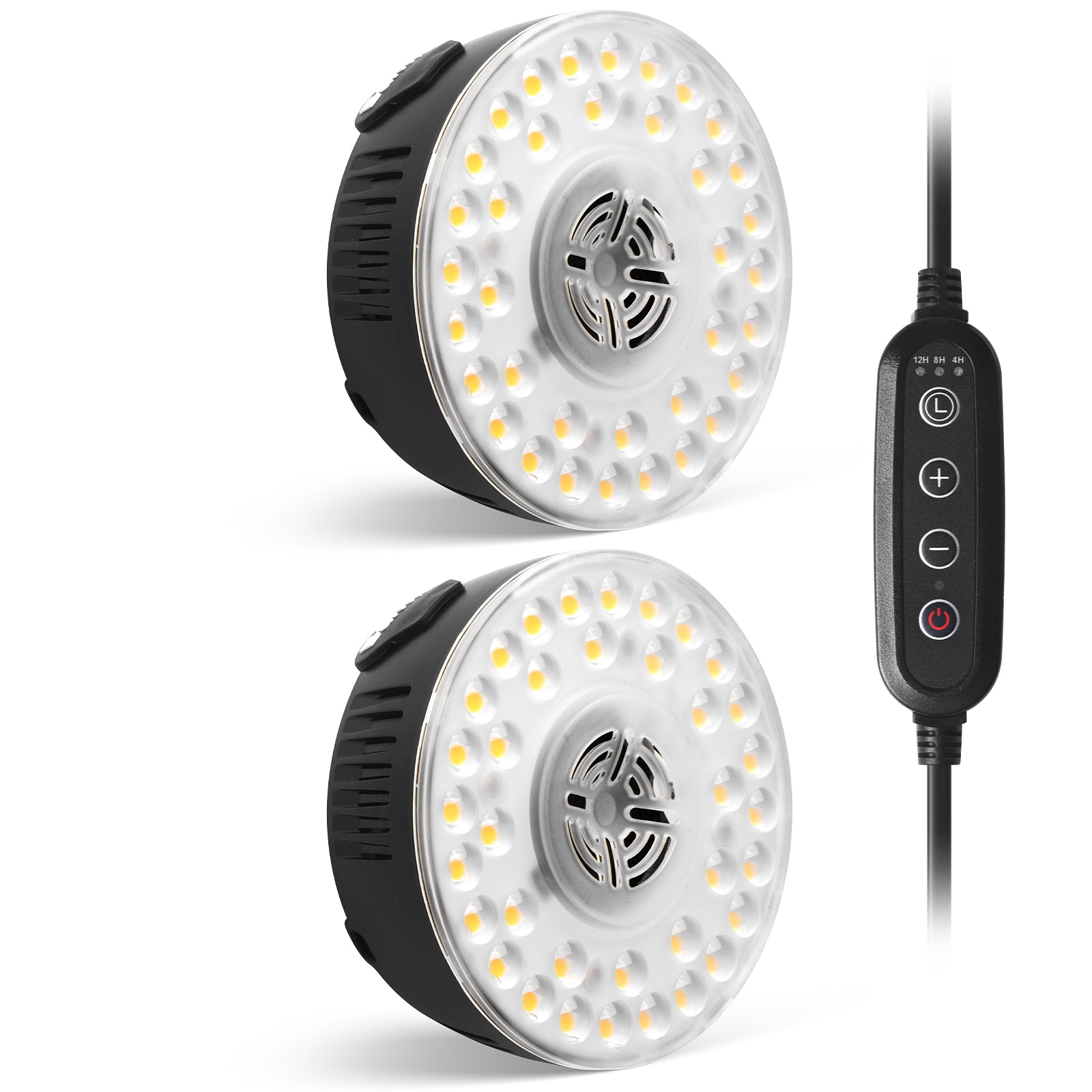 Barrina Orbgrow 9W LED Puck Grow Lights 5000K | Full Spectrum, Magnetic, Timer, Dimmable & Linkable | OG09