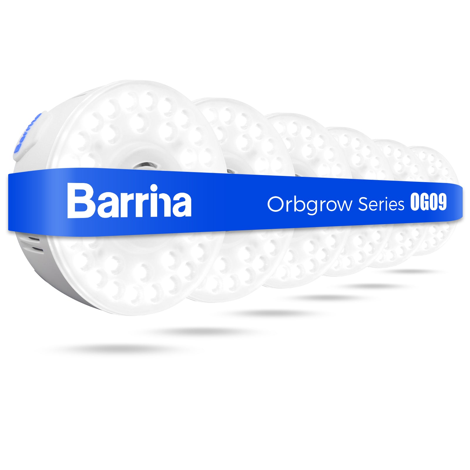 Barrina Orbgrow 9W LED Puck Grow Lights 5000K | Full Spectrum, Magnetic, Timer, Dimmable & Linkable | OG09