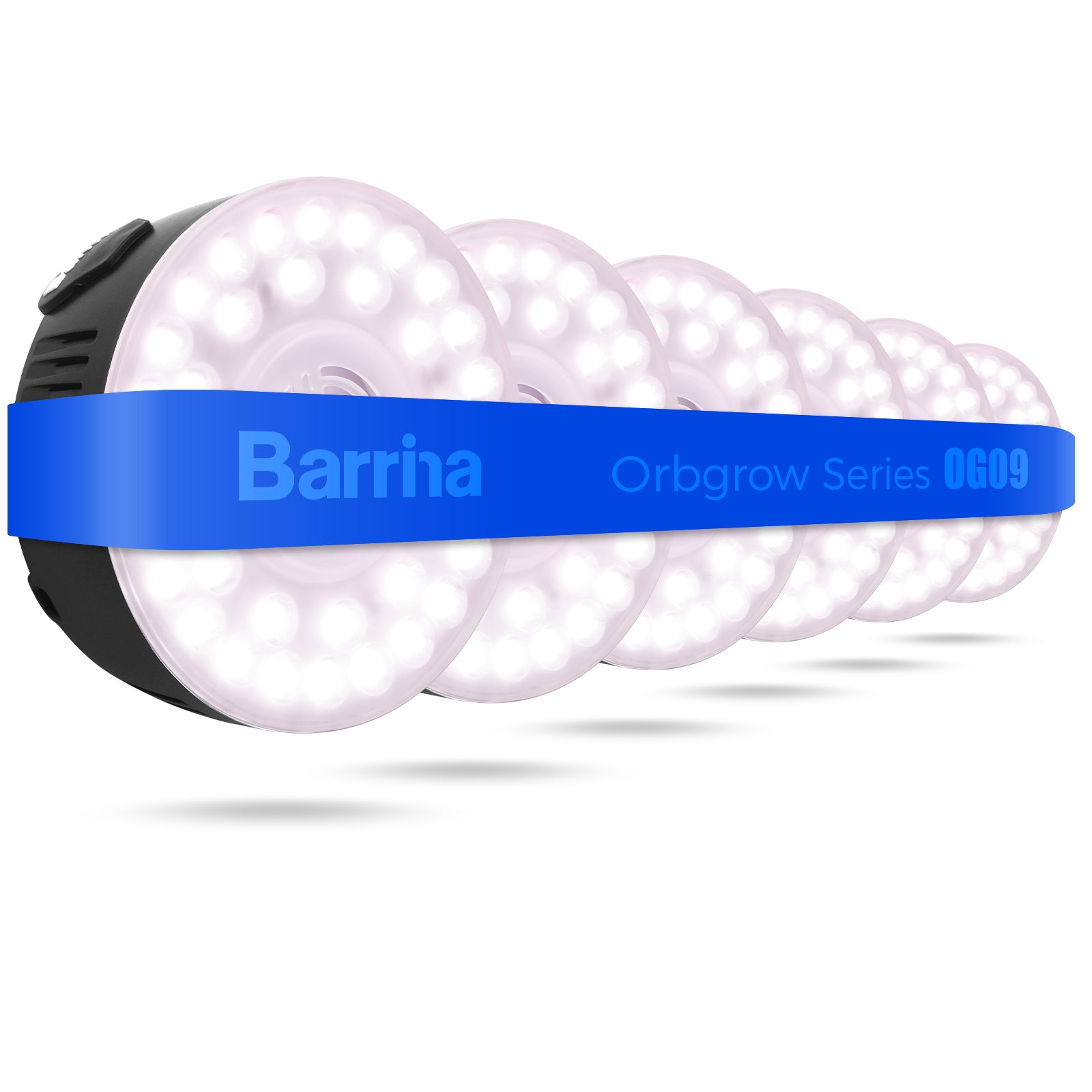 Barrina Orbgrow 9W LED Puck Grow Lights Pinkish White | Full Spectrum, Magnetic & Linkable | OG09