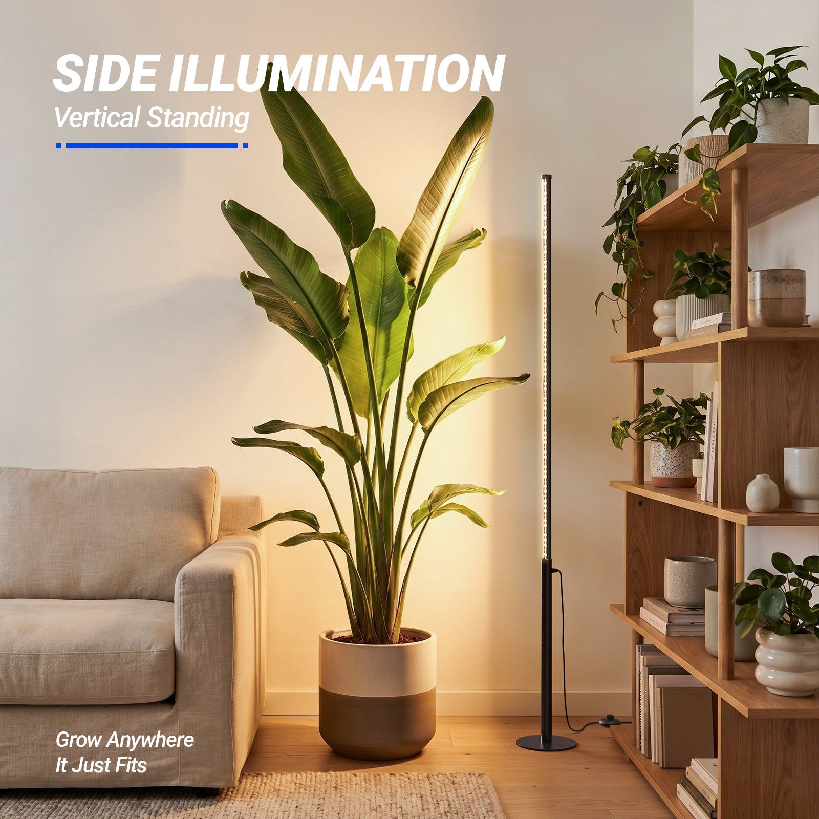 Barrina T10 Pro 42W LED Standing Grow Light 4FT-5.6FT 3000K+6500K+660nm | Full Spectrum & Timer | T1042