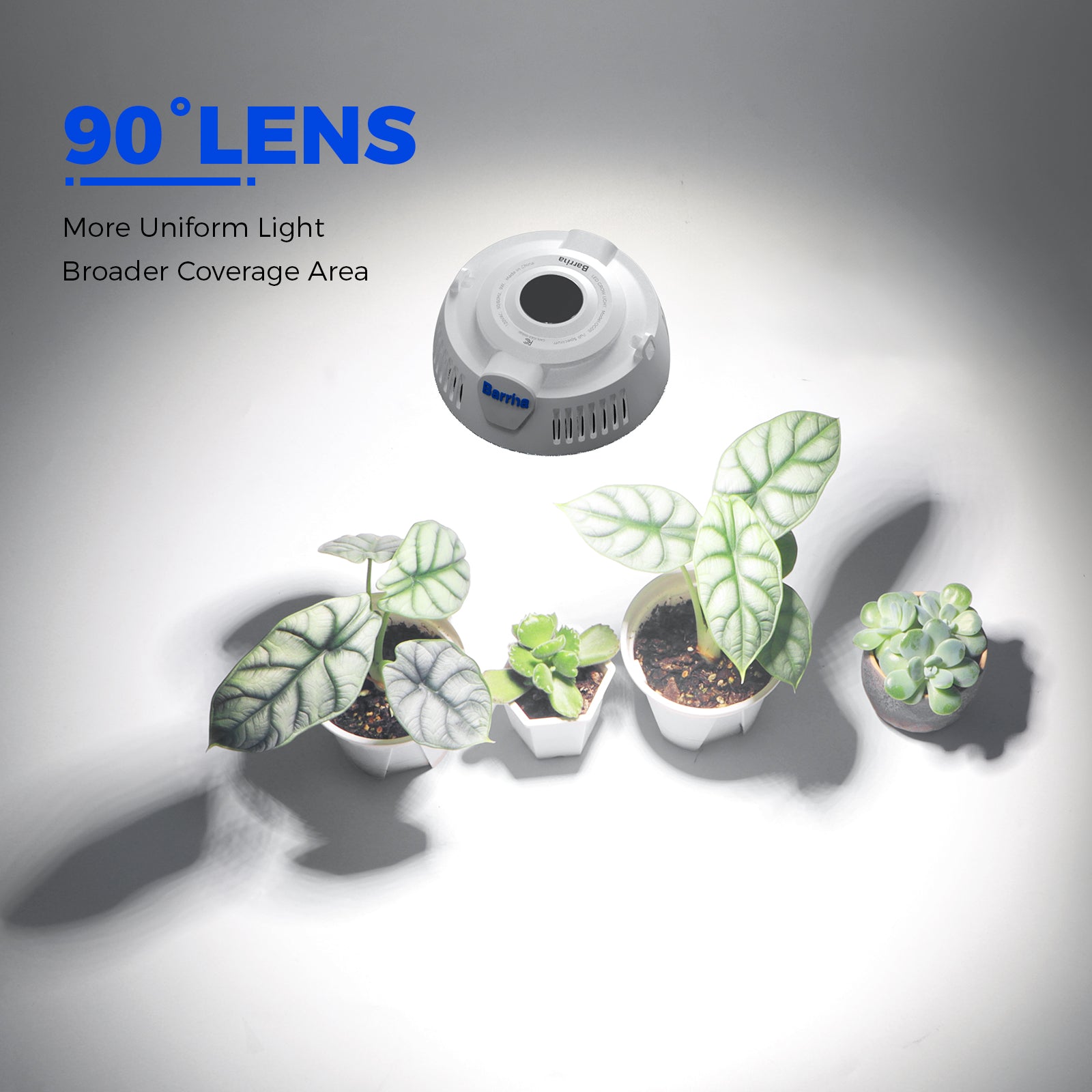Barrina Orbgrow 9W LED Puck Grow Lights 5000K | Full Spectrum & Magnetic & Linkable with Timer & Dimmable | OG09