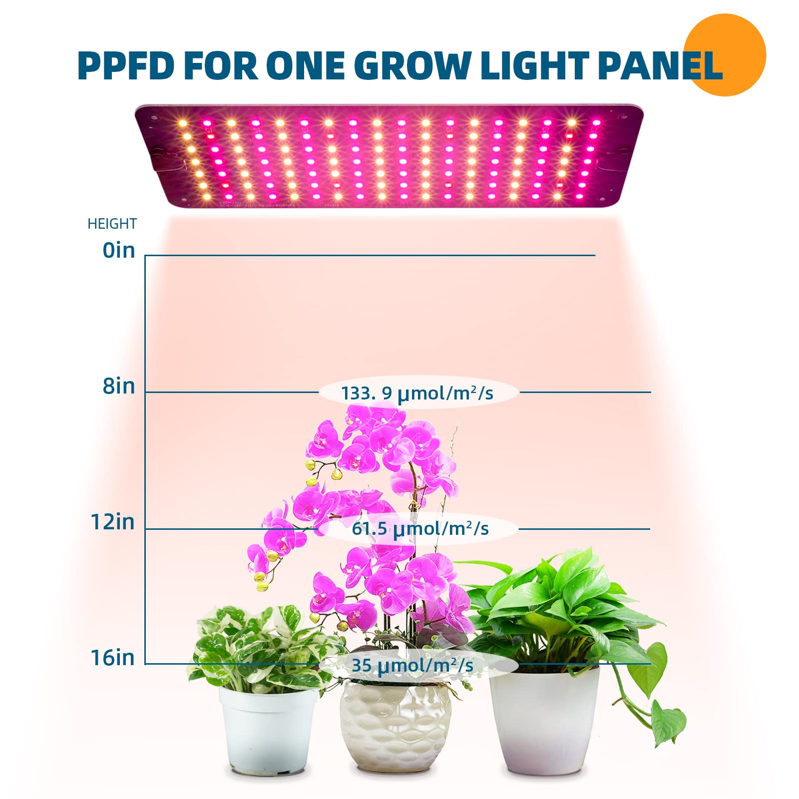 Barrina 10W LED Grow Light Panels 3-Spectrum | Ultra-Thin & Timer