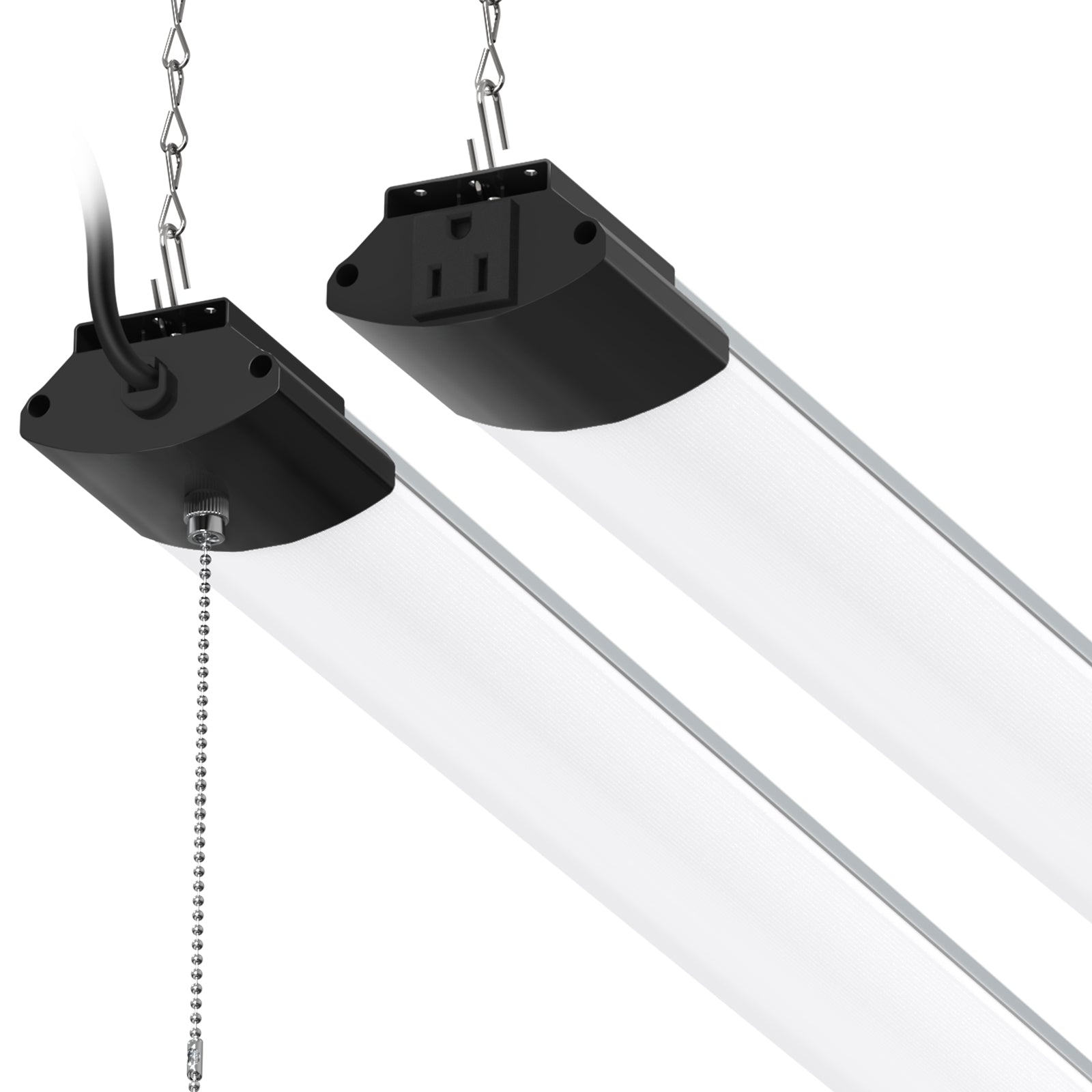 Barrina 168W LED Shop Lights 8FT 5000K 16800LM | Hanging, Linkable & Power Plug Cords | BS168