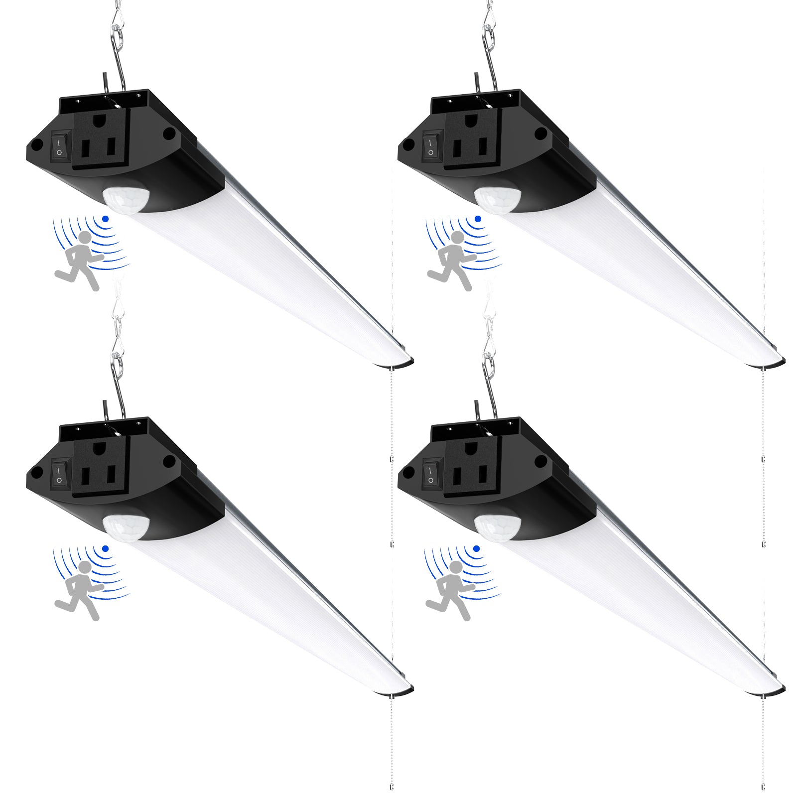 Barrina 84W LED Shop Light 4FT 5000K 10000LM | Motion Sensor & Hanging Mount | BS84