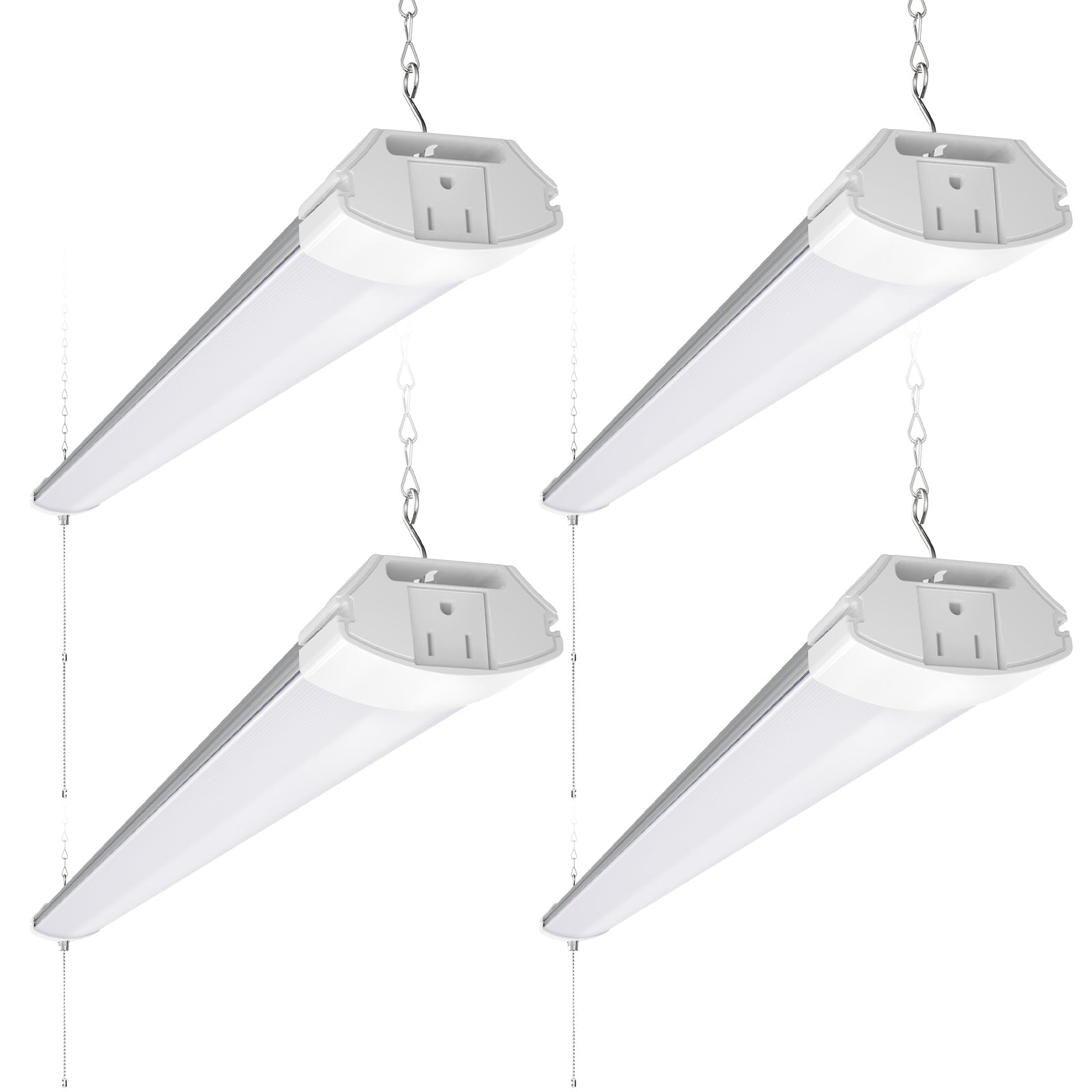 Barrina 84W LED Shop Lights 4FT 6500K 10000LM | Hanging, Linkable & Power Plug Cords | BS84