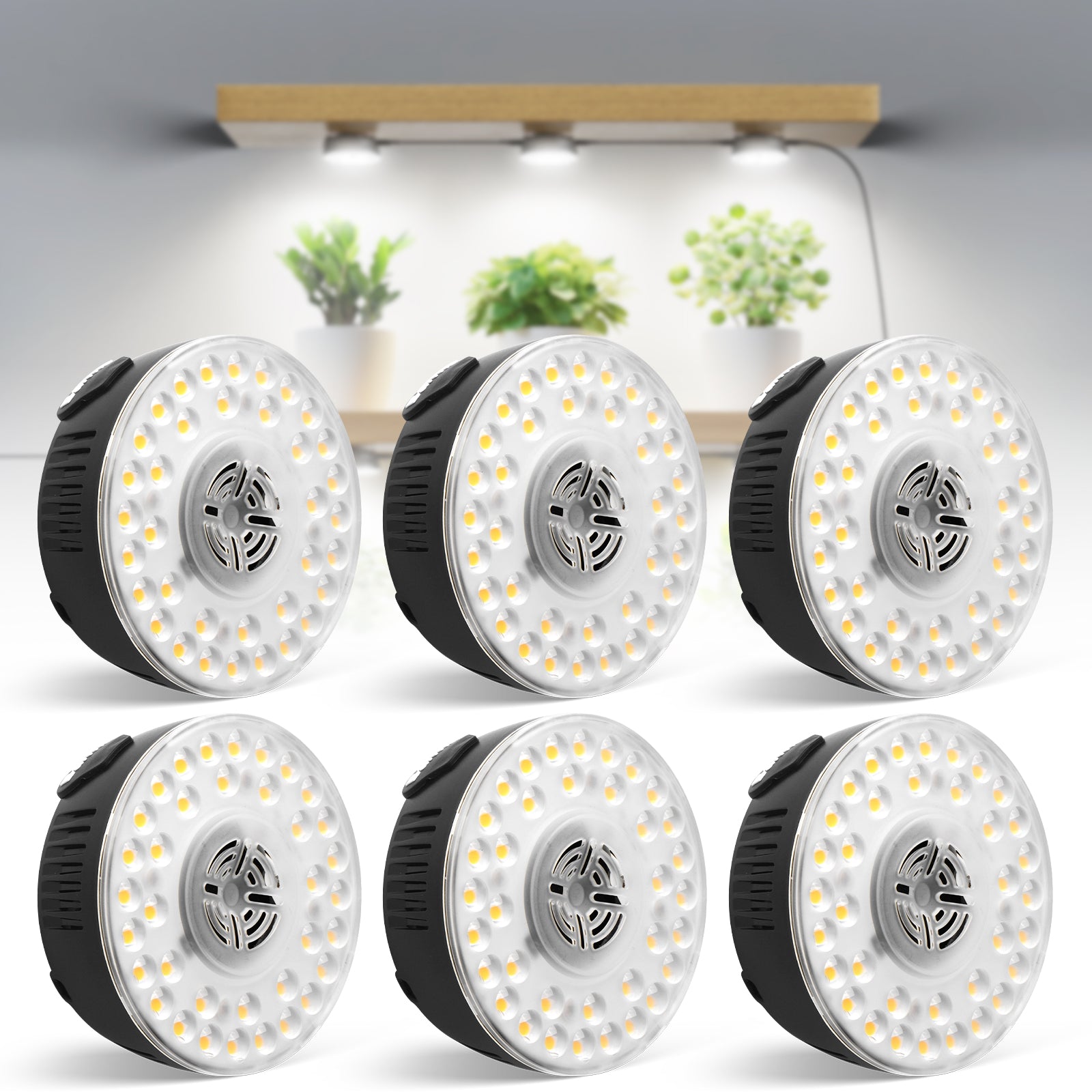 Barrina Orbgrow 9W LED Puck Grow Lights 5000K | Full Spectrum, Magnetic & Linkable | OG09