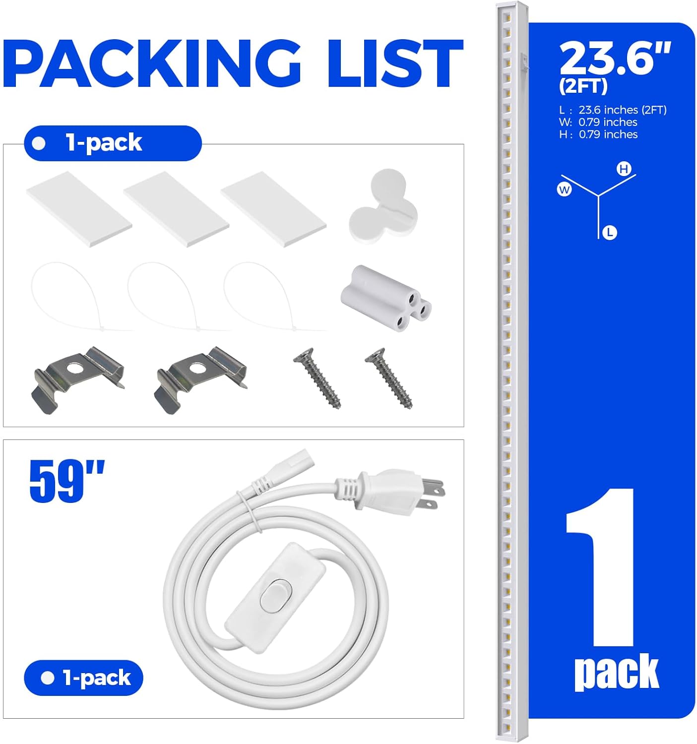 Barrina T5 Pro 10W LED Grow Light 2FT Yellow Light | Reflector Cup & Linkable