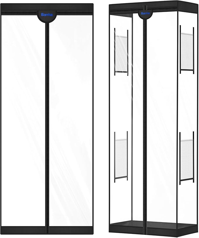 Plant Stand Tent 24.4 x 15.0 x 70.1IN Double Sided Windows (2 on Each Side) | For Barrina LP600 Indoor Greenhouse with Grow Light