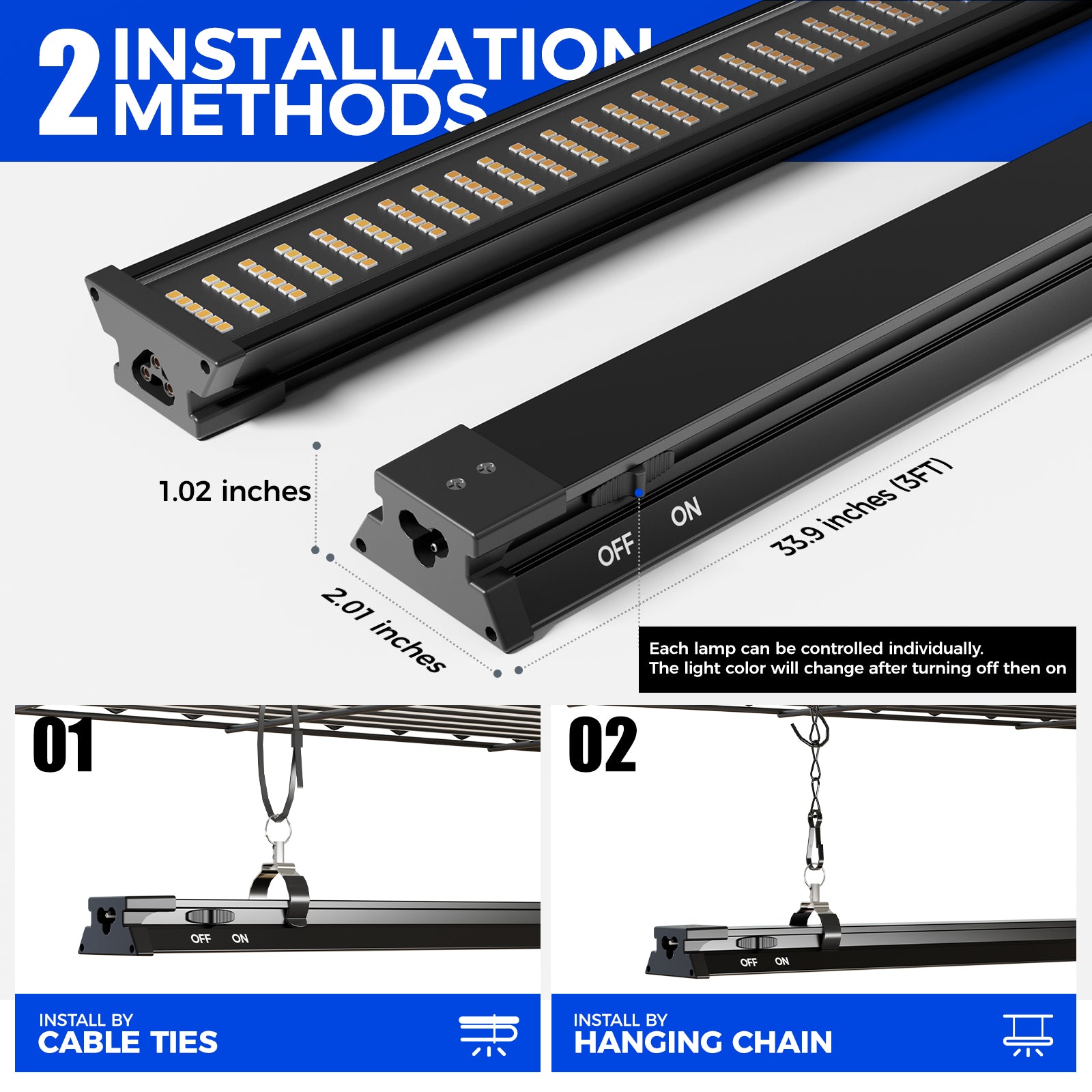 Barrina LP900 Greenhouse with 3-Pack 45W TX-S45 Grow Lights 3FT 5000K | Full Spectrum, Tent, Thermo-Hygrometer & Timer | LP900