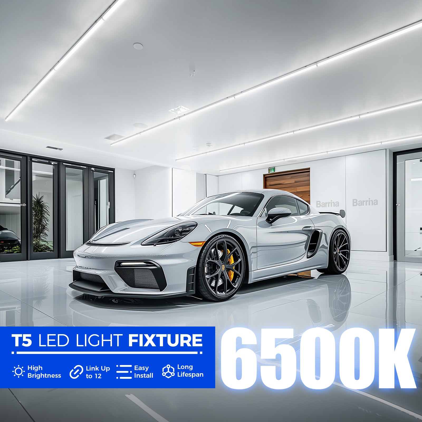 Barrina T5 10W LED Shop Lights 2FT 6500K 1100LM | Linkable & Under Cabinet Light | AAL20