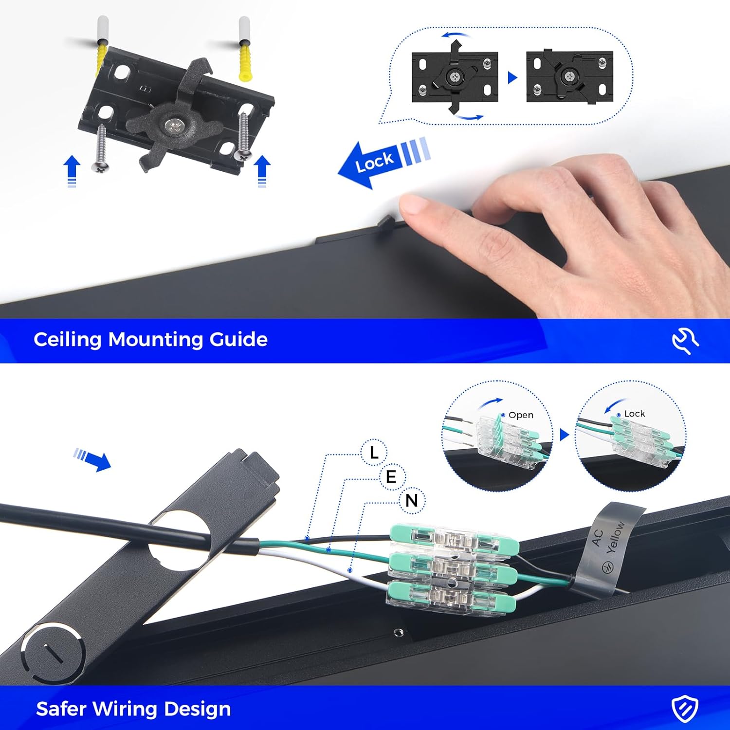 Barrina 4040 Remote Series 3rd-Generation 40W LED Linear Lights 4FT 3000K - 6000K 4000LM | Seamless Connection & Color Changing