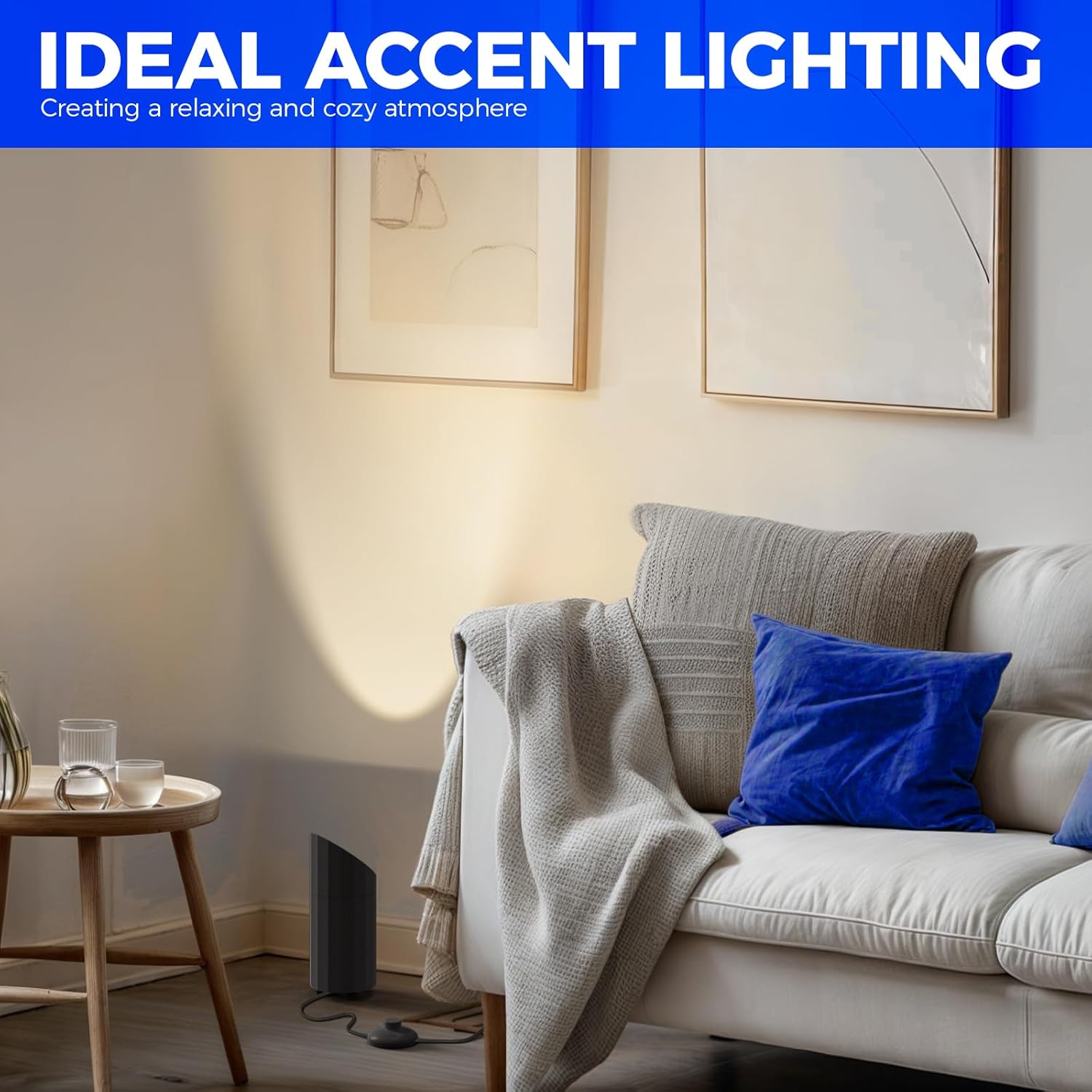 Barrina 5W LED Uplighting Indoor Spotlight 3000K | Detachable & Foot Switch | UL105B