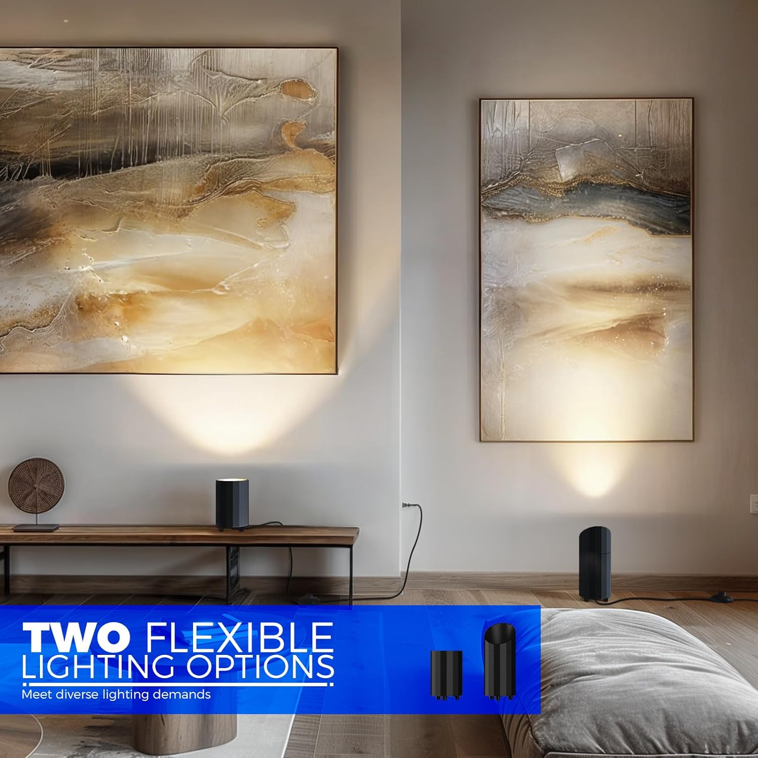 Barrina 5W LED Uplighting Indoor Spotlight 3000K | Detachable & Foot Switch | UL105B