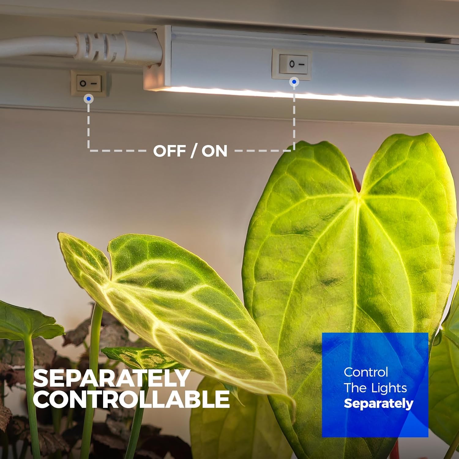 Barrina T5 16W LED Grow Light 3FT Yellow Light | Full Spectrum & Linkable | MI16