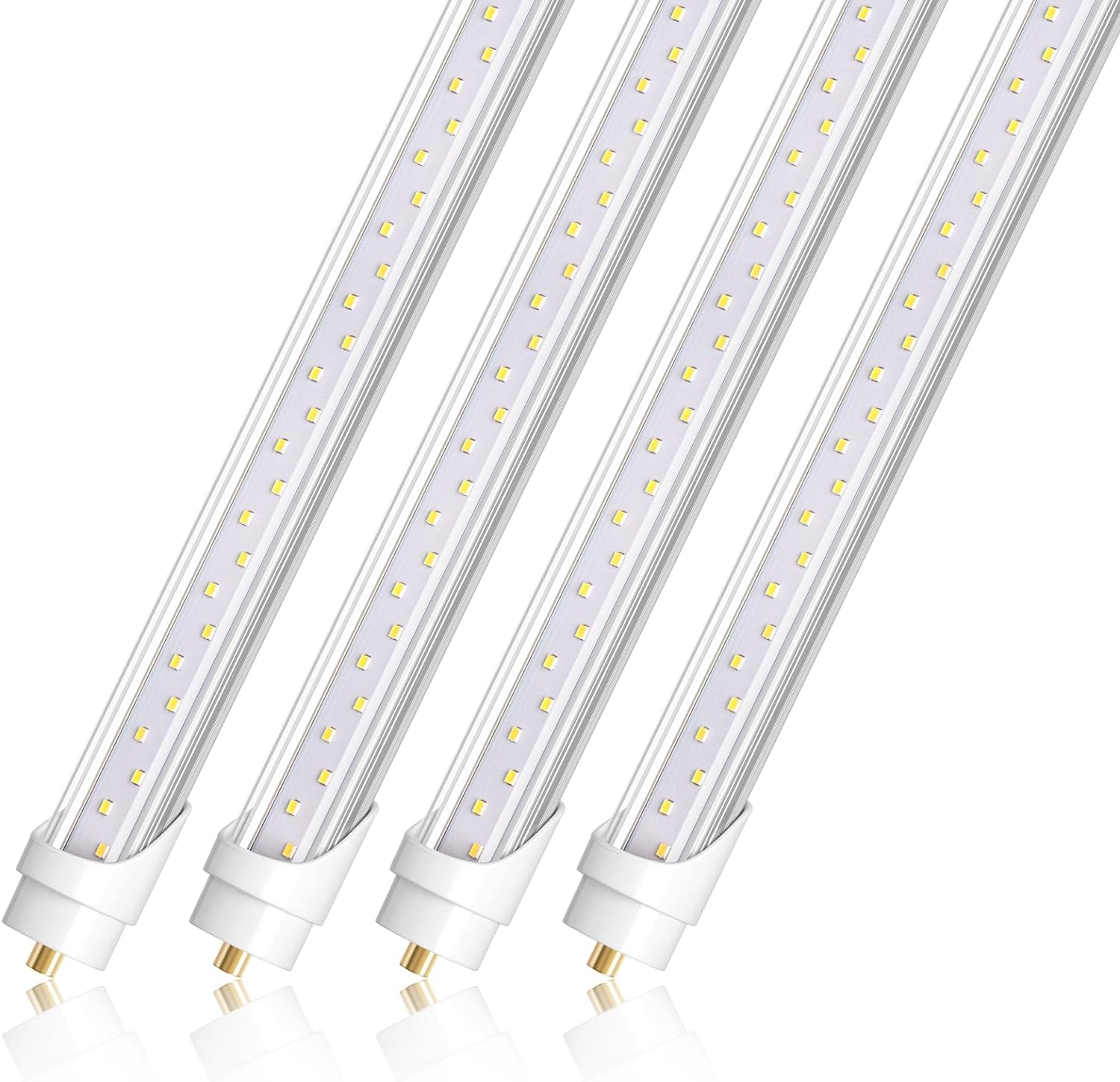 Barrina T8 44W LED Tube Lights 8FT 5000K 5000LM | Replacement for Fluorescent Tubes & CLear Cover | TBX44
