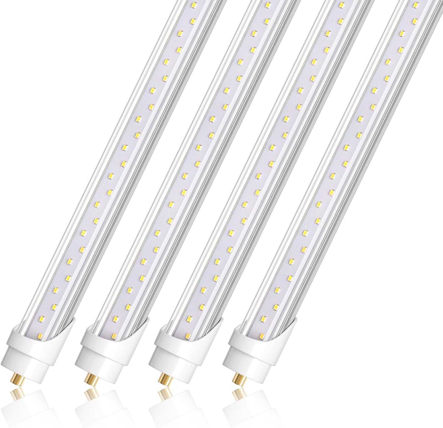 Barrina T8 44W LED Tube Lights 8FT 6500K 5000LM | FA8 Base, Fluorescent Tubes Replacement & Clear Cover | TBX44