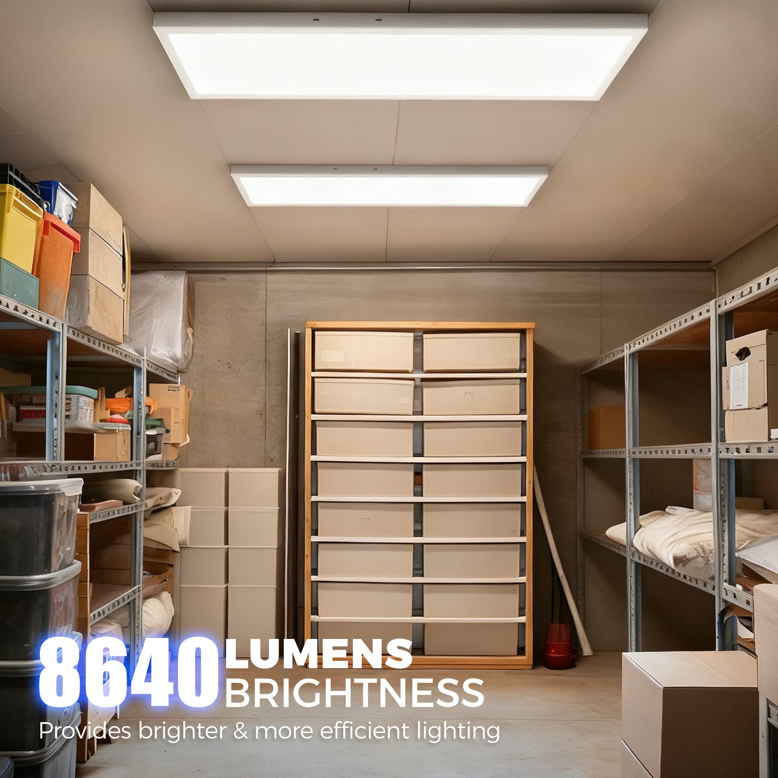 Barrina 72W LED Flat Panel Lights 3000K - 6000k 8640LM | 0-10V Dimmable, 5CCT | JM-6035