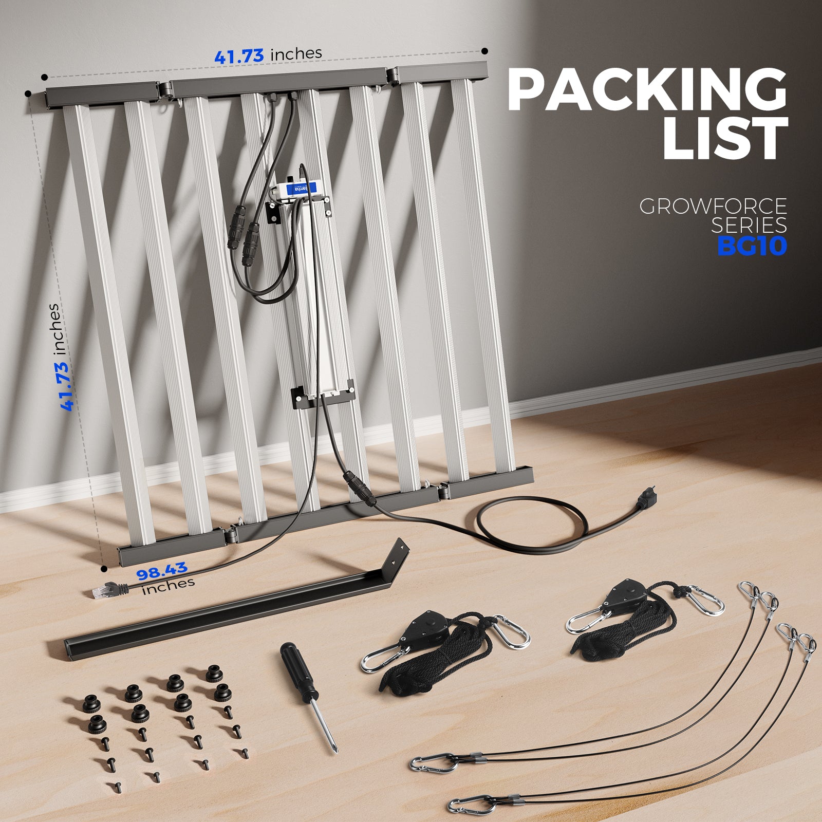 Barrina GrowForce 1000W LED Commercial Grow Light Dual Blue & FIR Light 5 x 5 | Full Spectrum & Dimmable | BG10