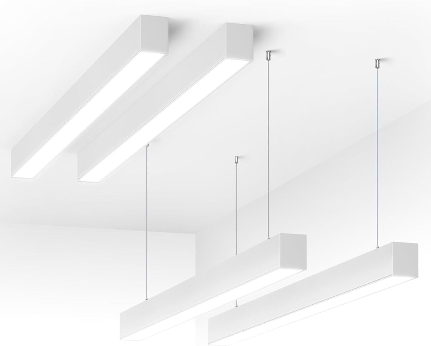 Barrina 5568-0-10V Series 2nd-Generation 45W LED Linear Lights 4FT 3000K - 6000K 4500LM | Seamless Connection & Dimmer Not Included