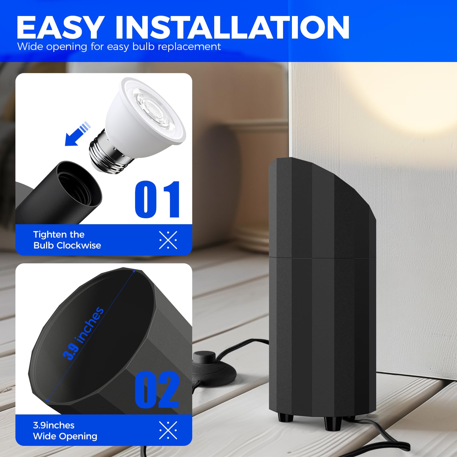 Barrina 5W LED Uplighting Spotlight 2700K | Detachable & Foot Switch | UL1B07