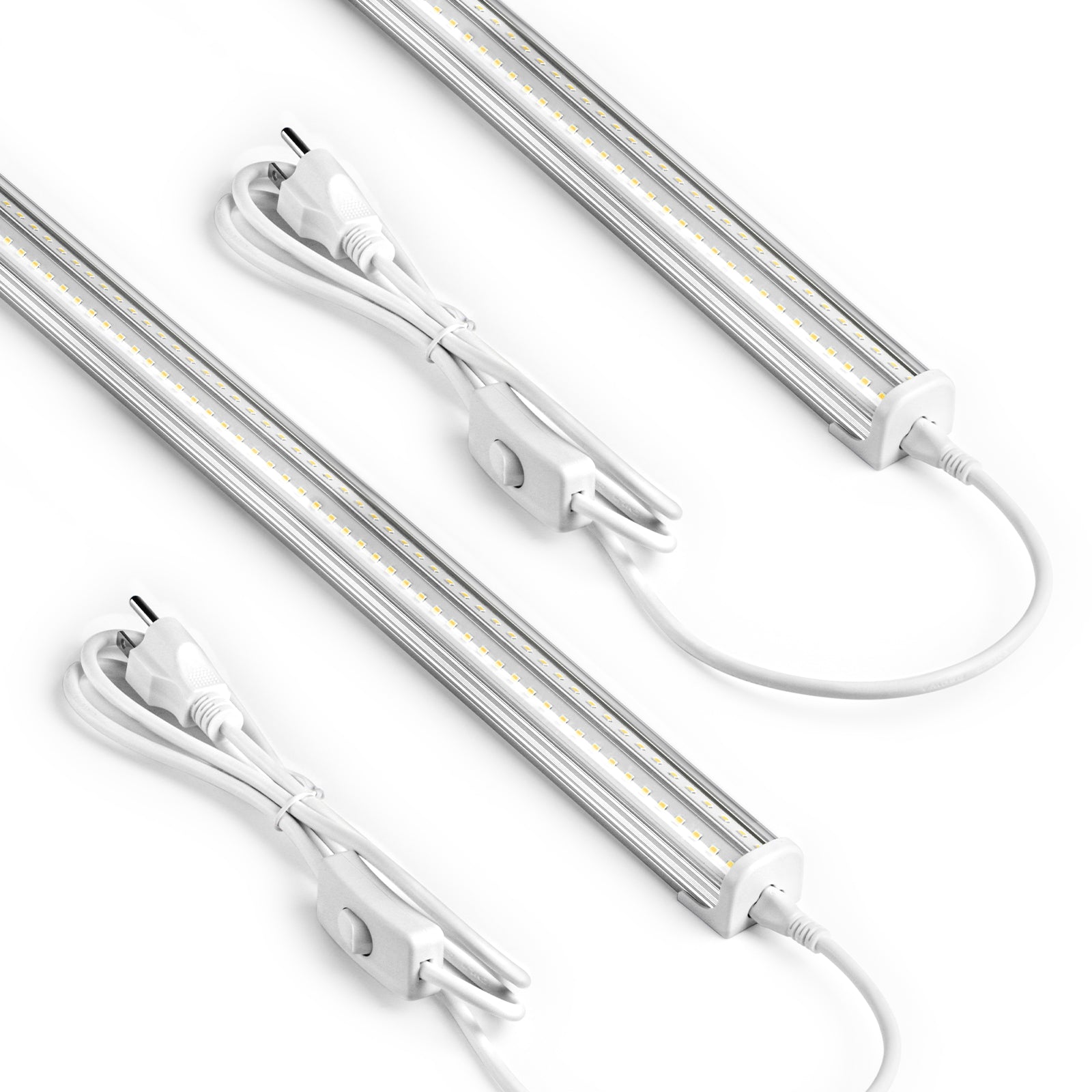 Barrina T8 50W LED Shop Lights 4FT 5000K | Clear Cover & V Shape Tube | BAL50