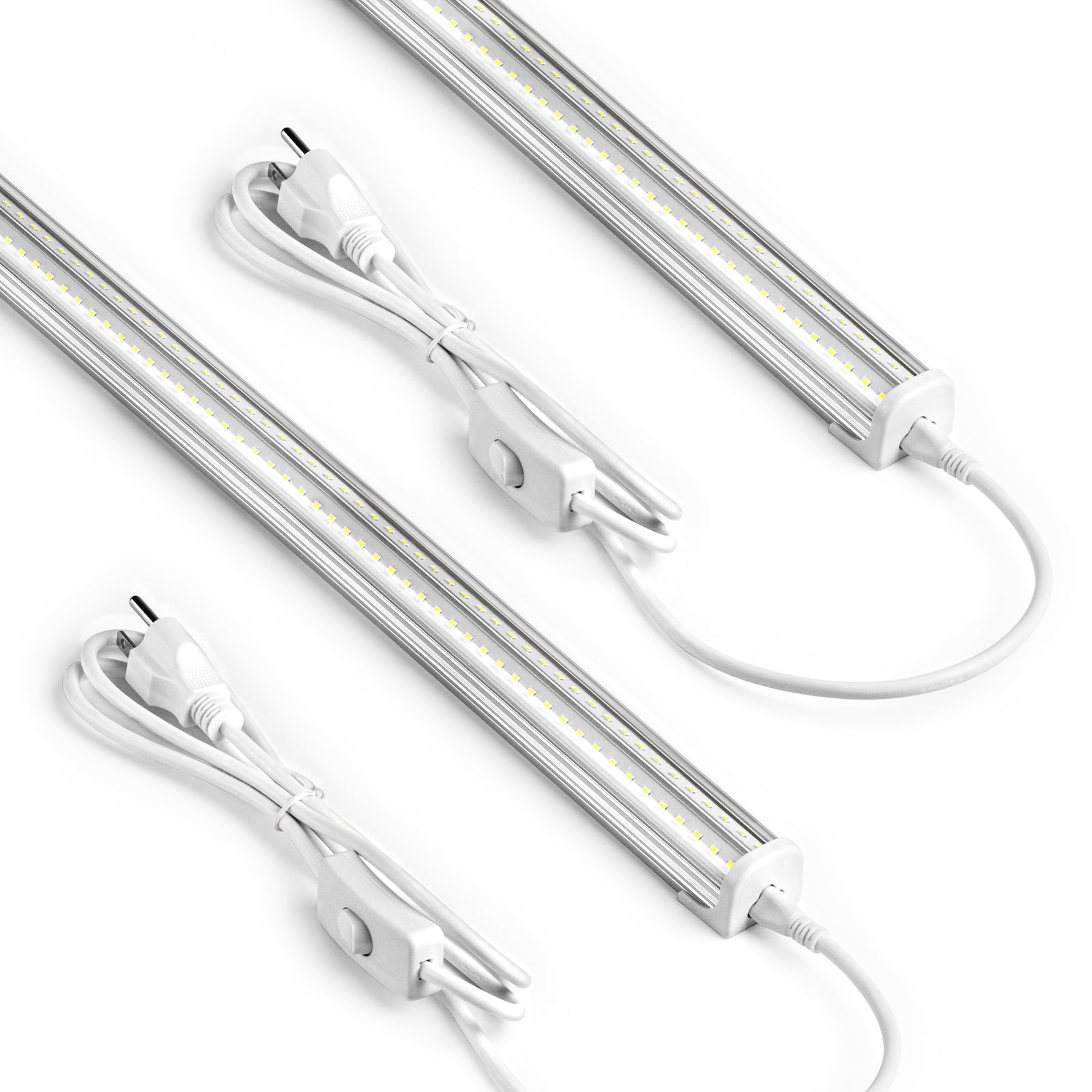Barrina T8 50W LED Shop Lights 4FT 6500K | Clear Cover & V Shape Tube | BAL50