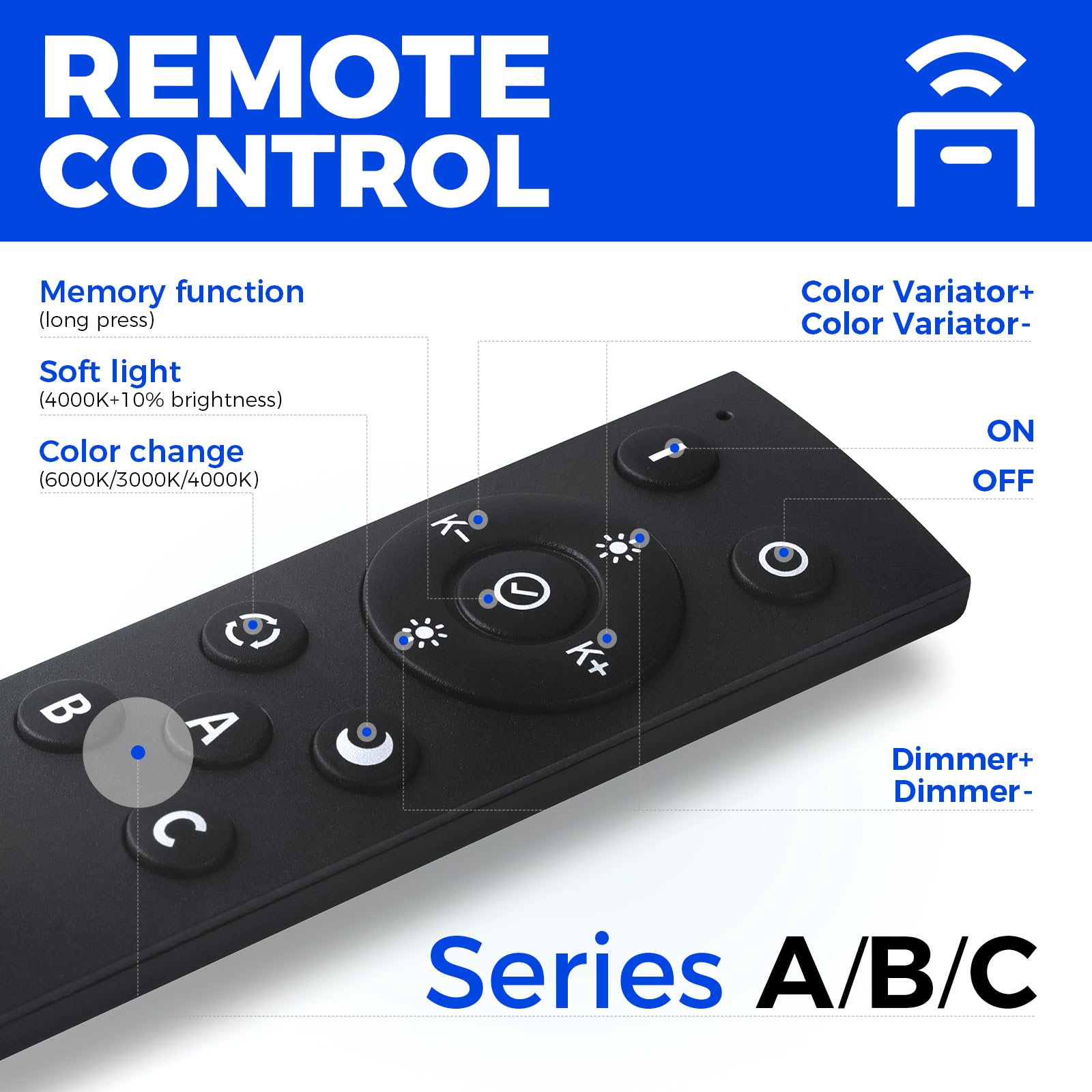 Barrina 5568 Remote Series 2nd-Generation 306W Rectangular Set LED Linear Lights 9FT * 5FT 3000K - 6000K 30600LM | Seamless Connection & Color Changing