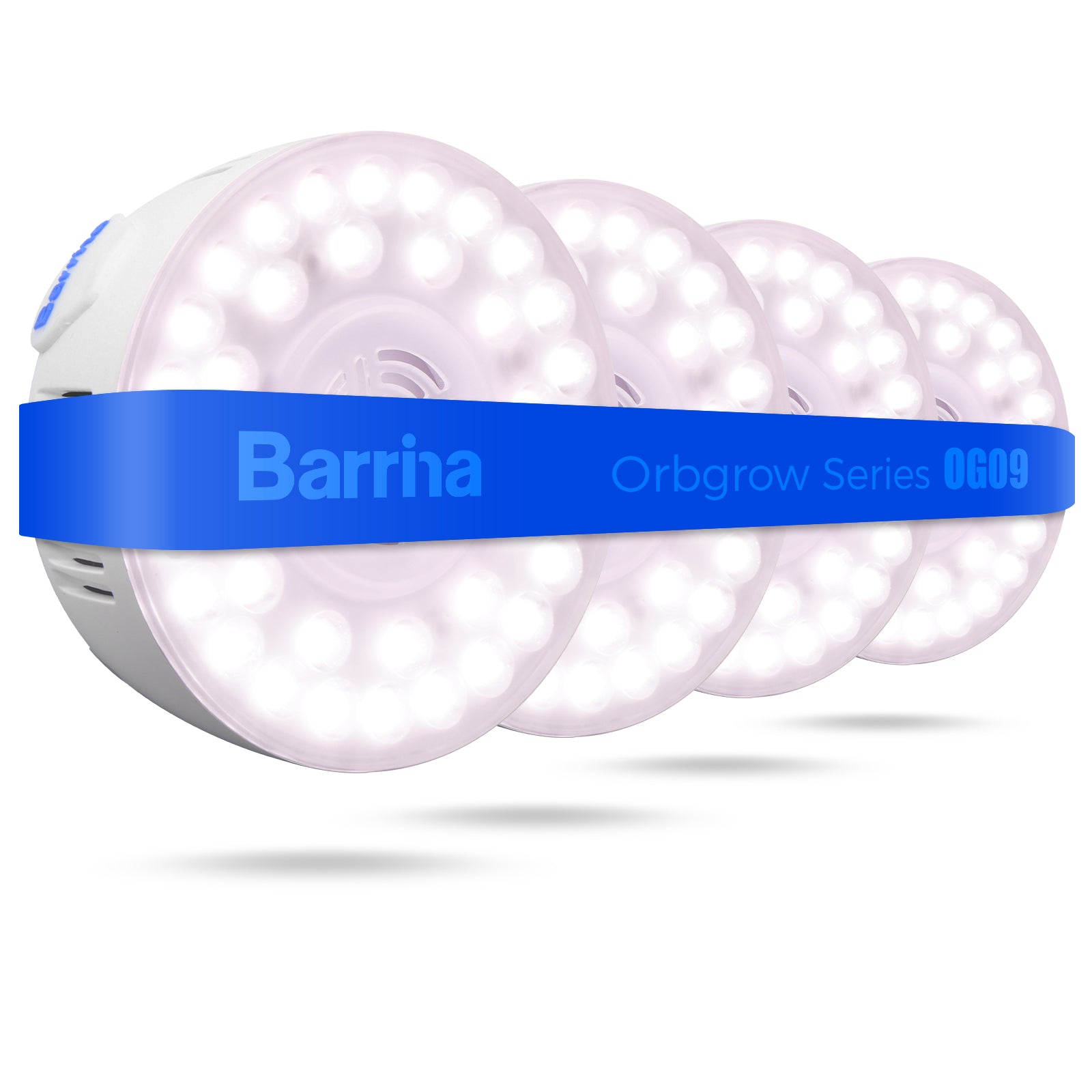 Barrina Orbgrow 9W LED Puck Grow Lights Pinkish White | Full Spectrum, Magnetic & Linkable | OG09