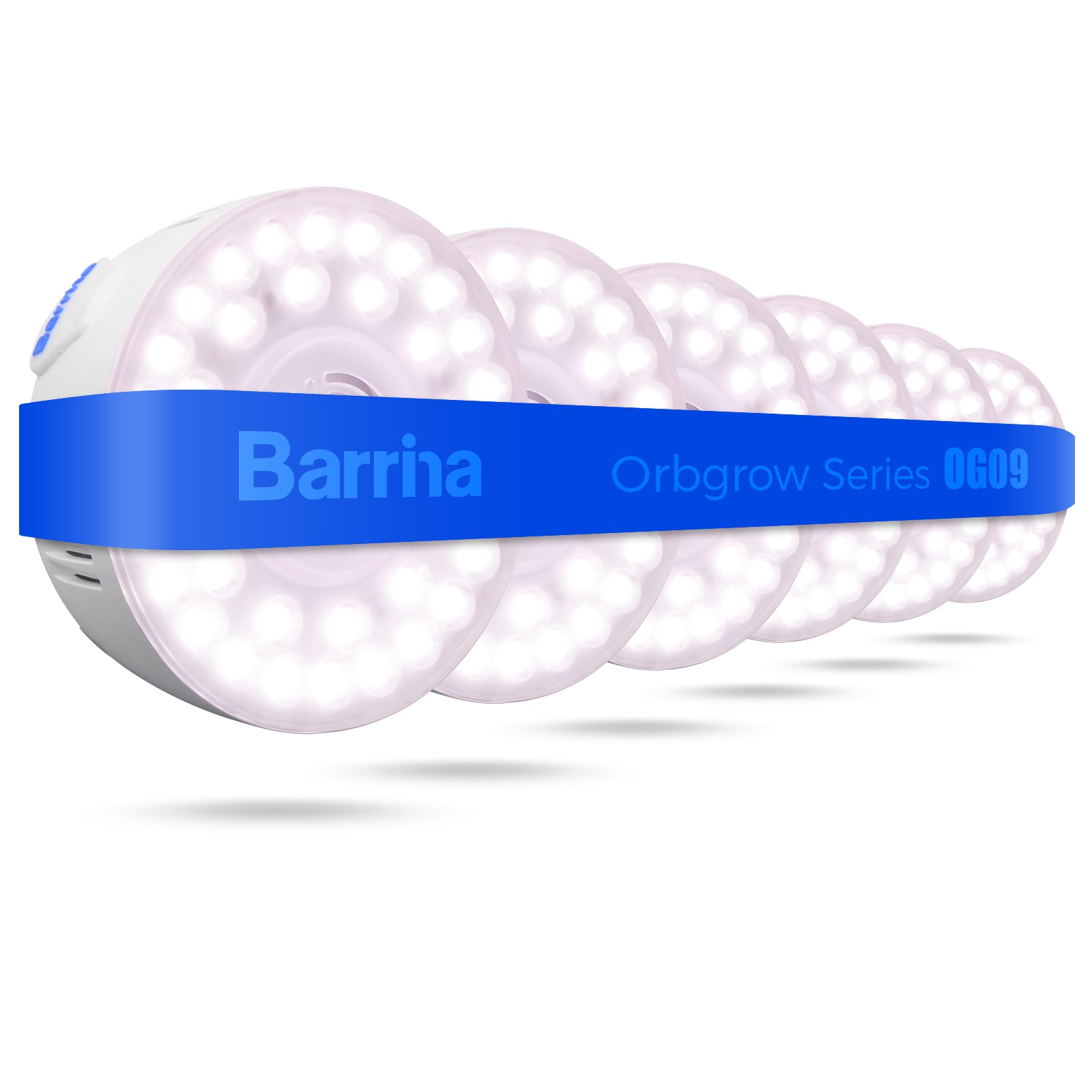 Barrina Orbgrow 9W LED Puck Grow Lights Pinkish White | Full Spectrum, Magnetic & Linkable | OG09