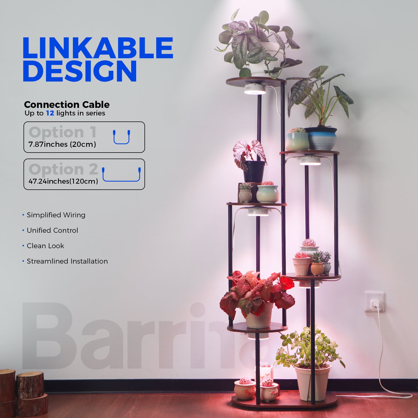 Barrina Orbgrow 9W LED Puck Grow Lights Pinkish White | Full Spectrum, Magnetic, Timer, Dimmable & Linkable | OG09